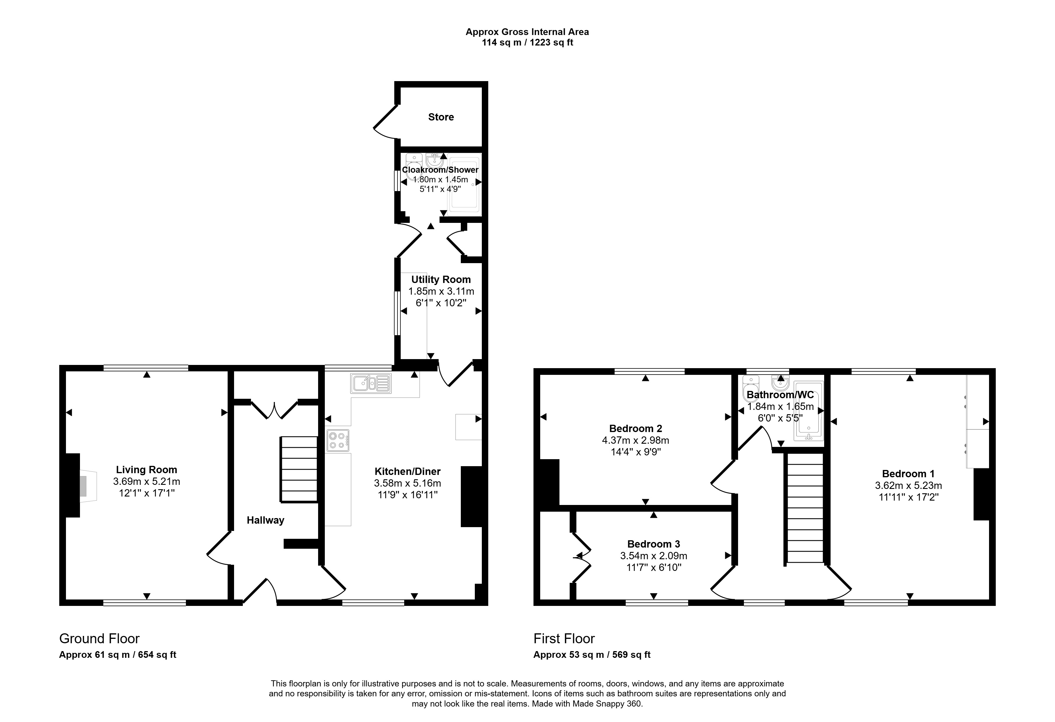 13, Otterburn Green, Newcastle upon Tyne floorplan