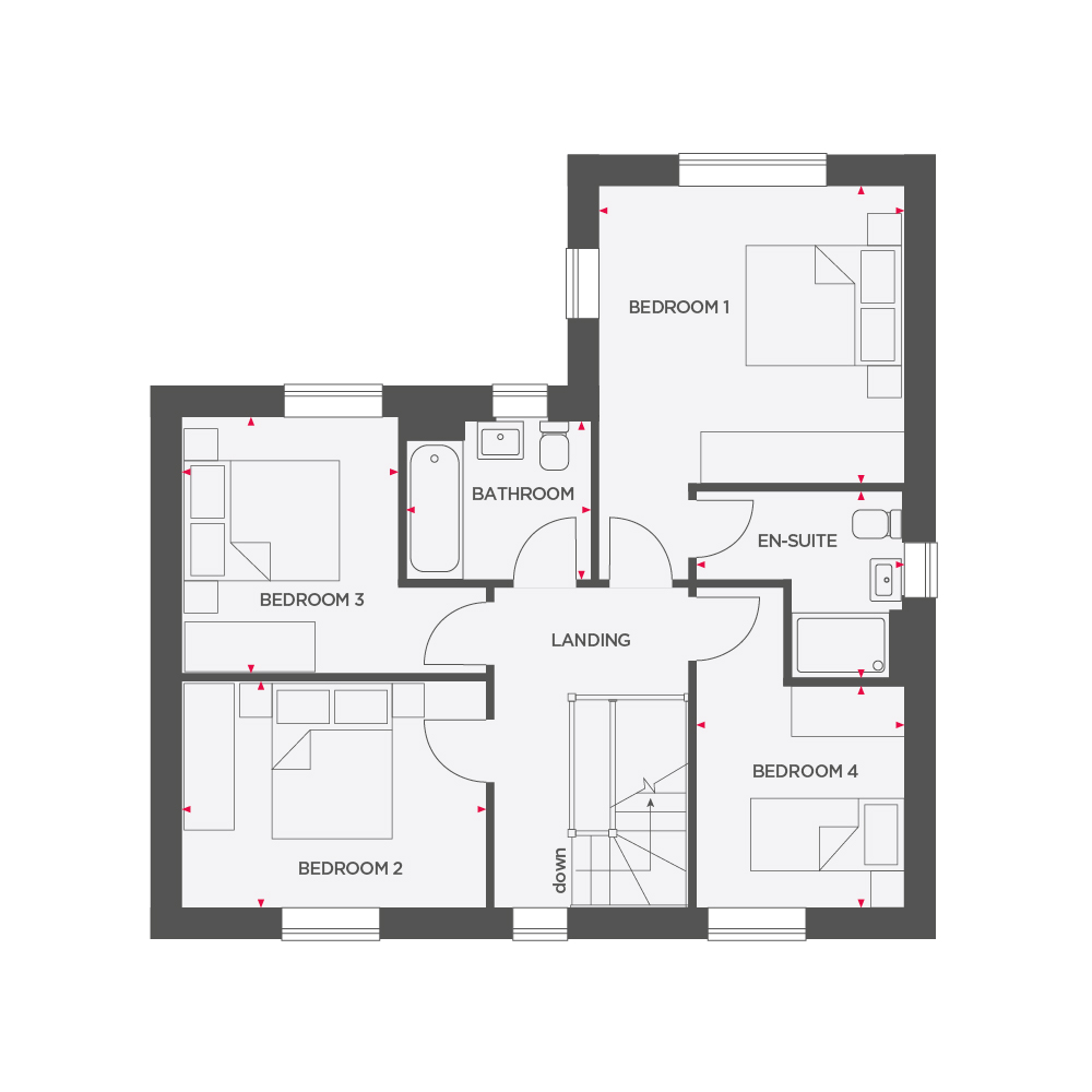 The Norbury, Buttercup View, Whitchurch floorplan