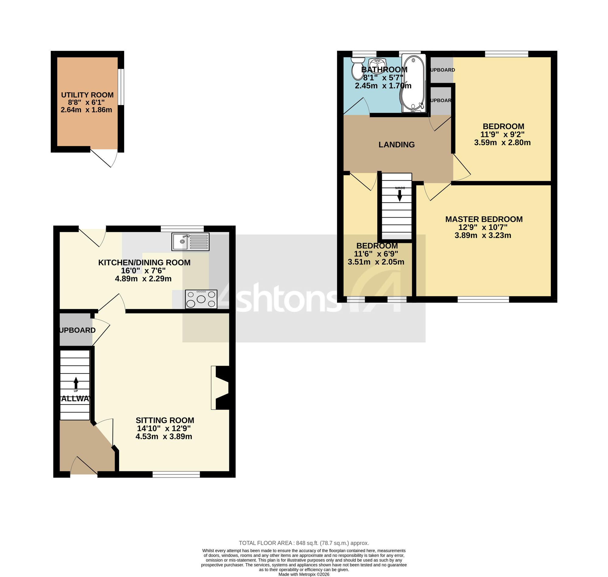 15 Seaford Place, Warrington floorplan