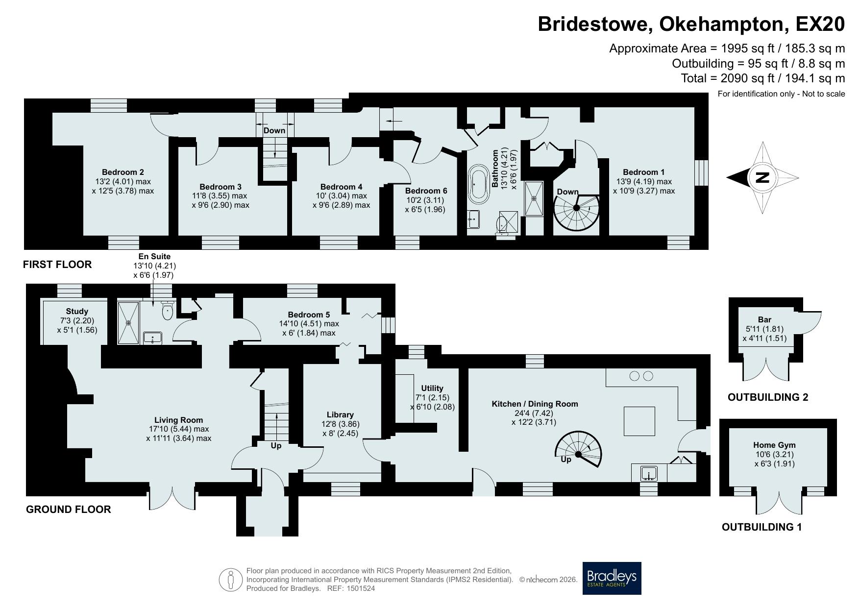 Oaken Cottage,, Bridestowe, Devon floorplan