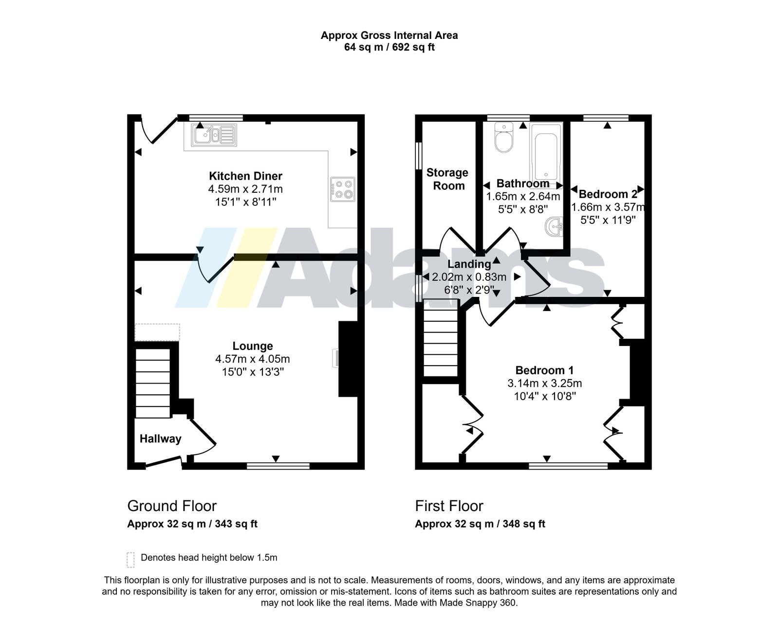 56, Castner Avenue, Runcorn floorplan