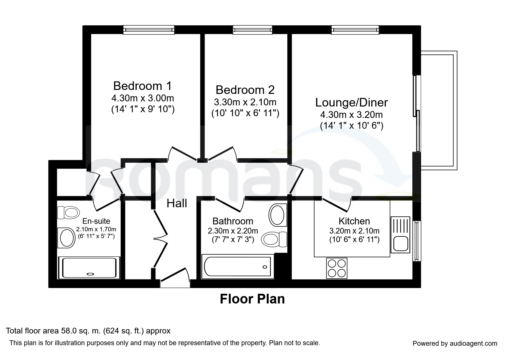 2 Bedrooms Flat to rent in The Millstream, London Road, High Wycombe HP11