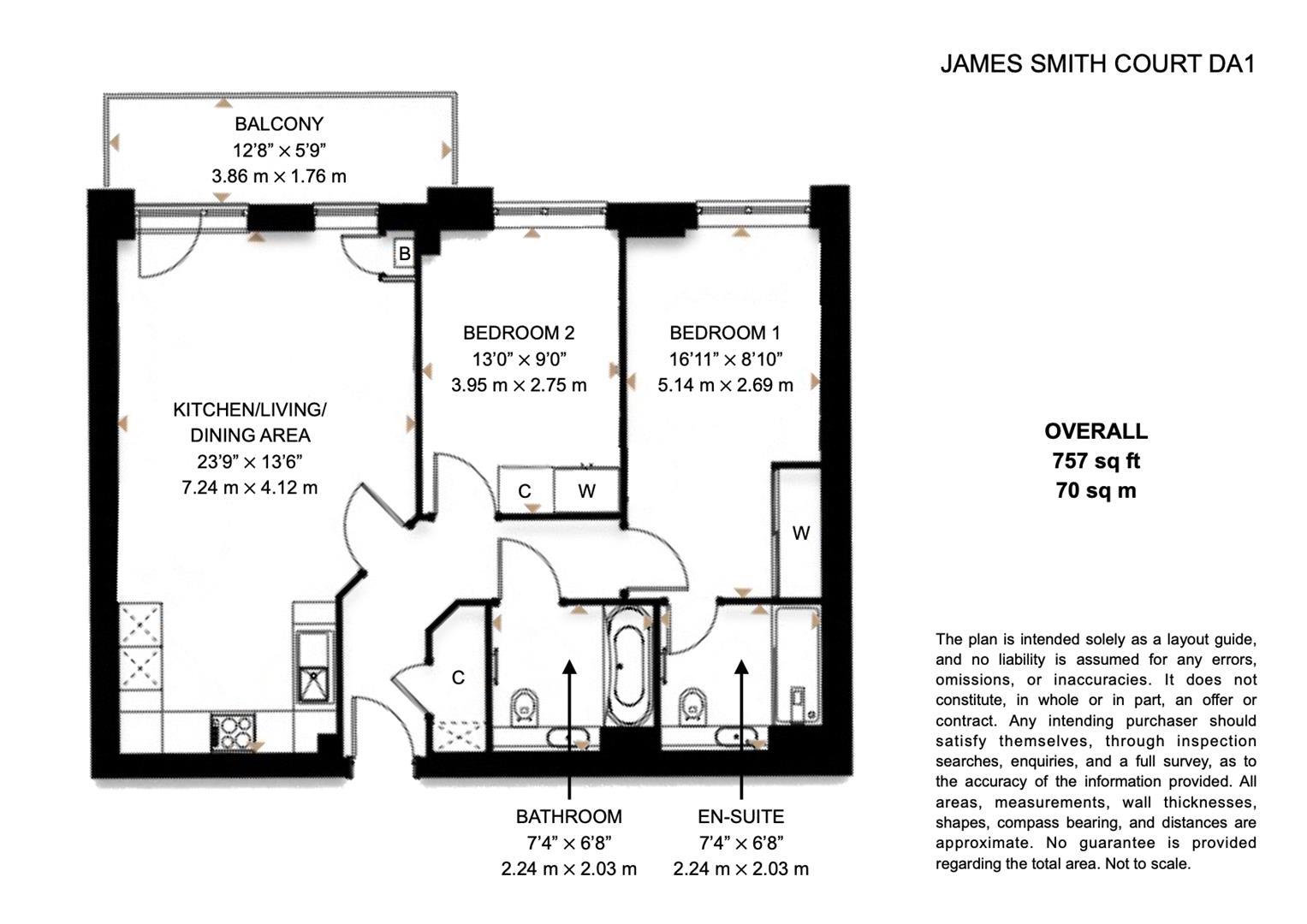 235, James Smith Court, Dartford floorplan