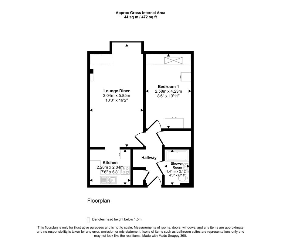 523, Uxbridge Road, Pinner floorplan