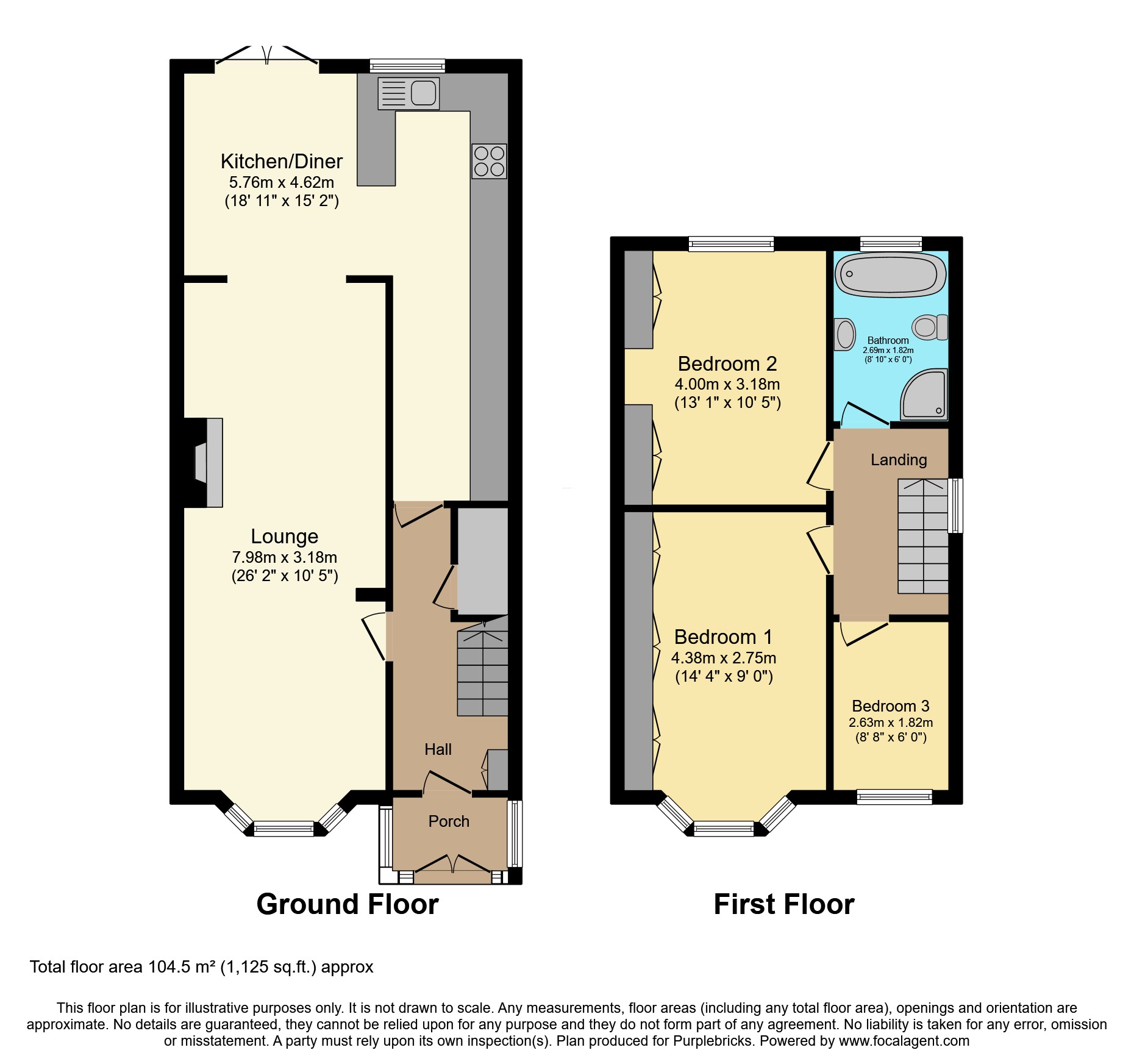 96, Gorse Farm Road, Birmingham floorplan