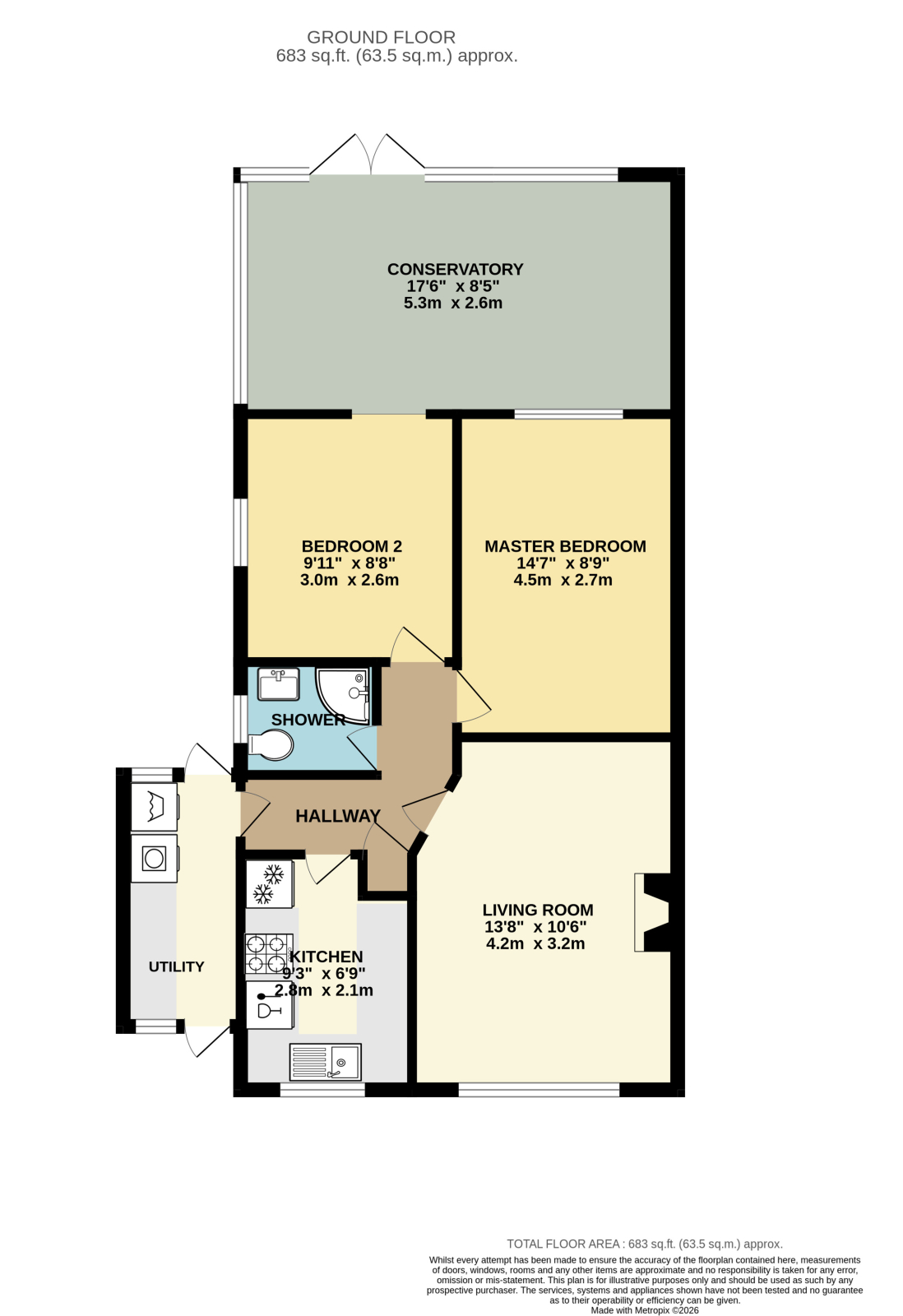 15 Reynolds Drive, Little Paxton, St. Neots floorplan
