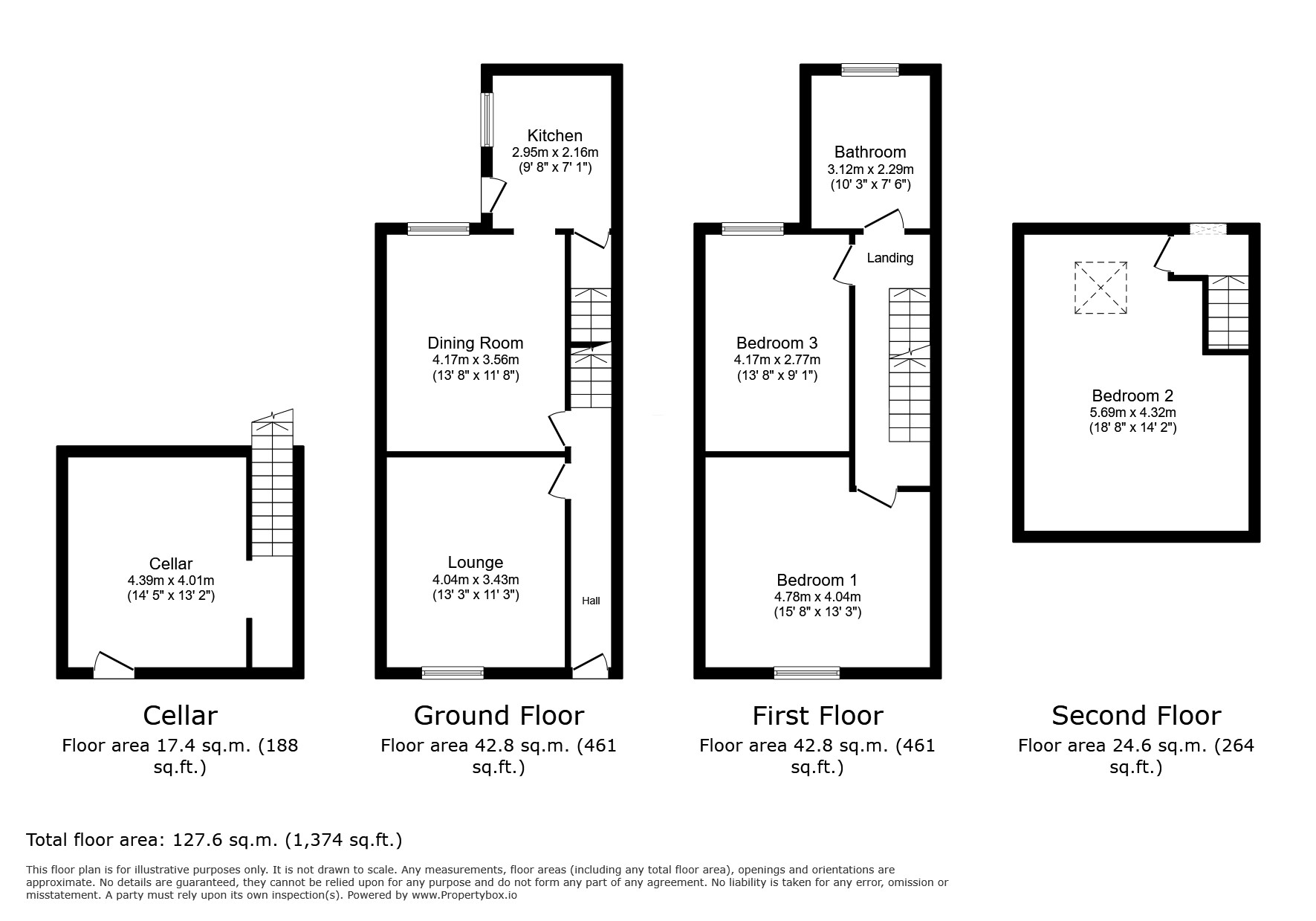 49, Macklin Street, Derbyshire floorplan