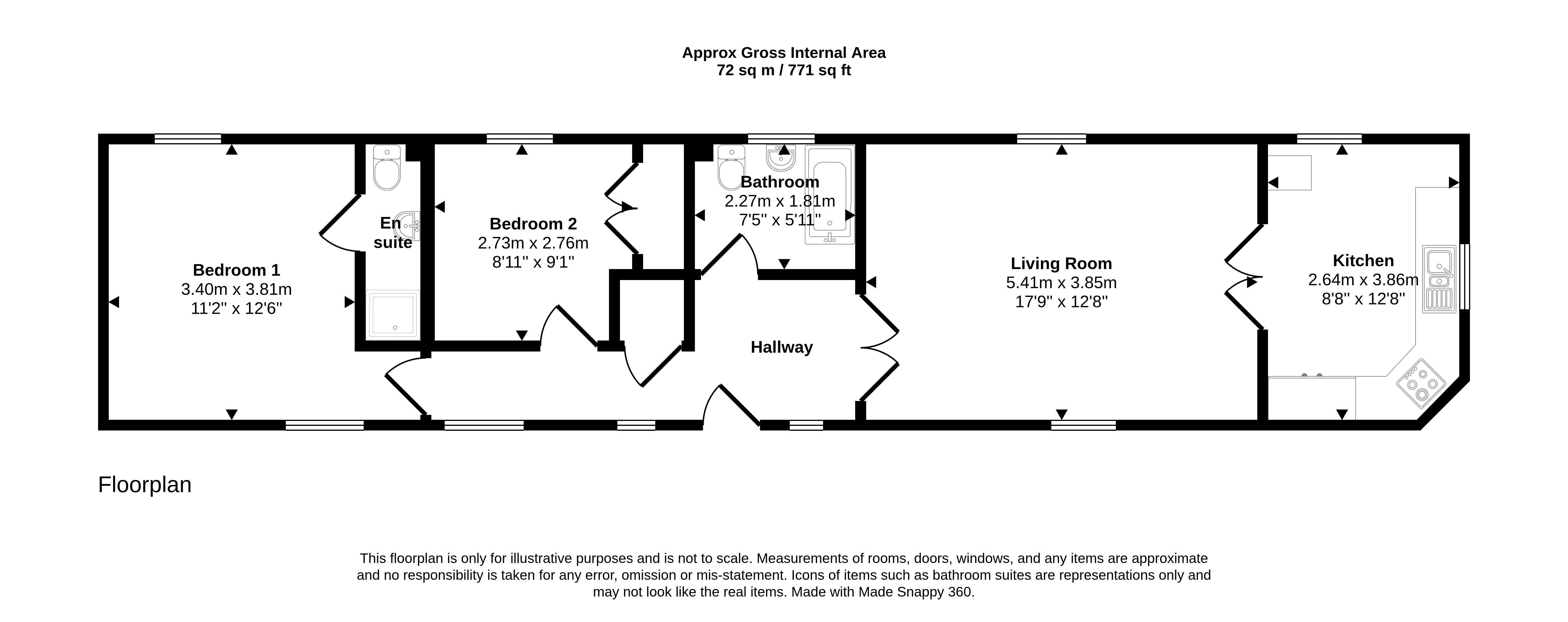 25, St Georges Court, Trowbridge floorplan