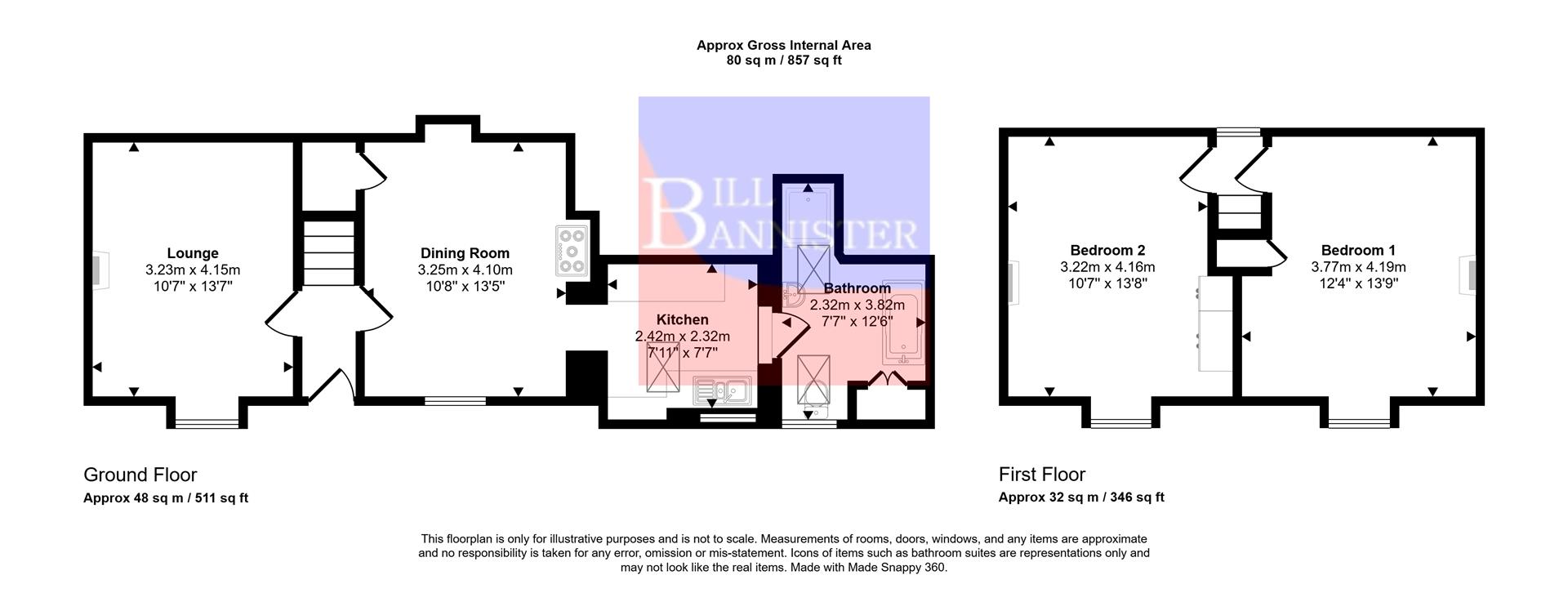 54, Green Lane, Redruth floorplan