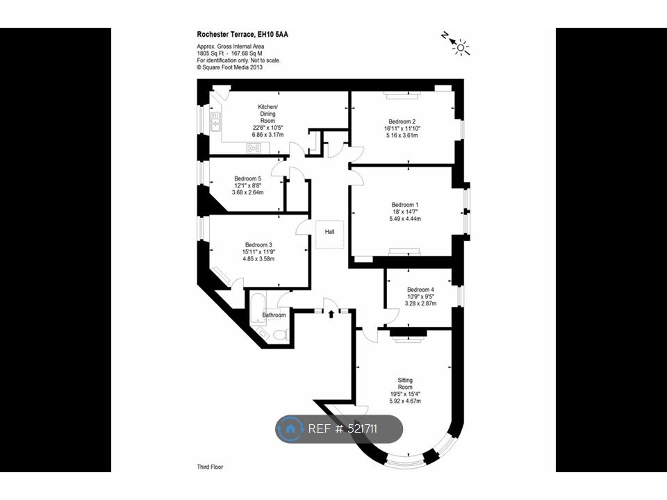 5 Bedrooms Flat to rent in Rochester Terrace, Edinburgh EH10