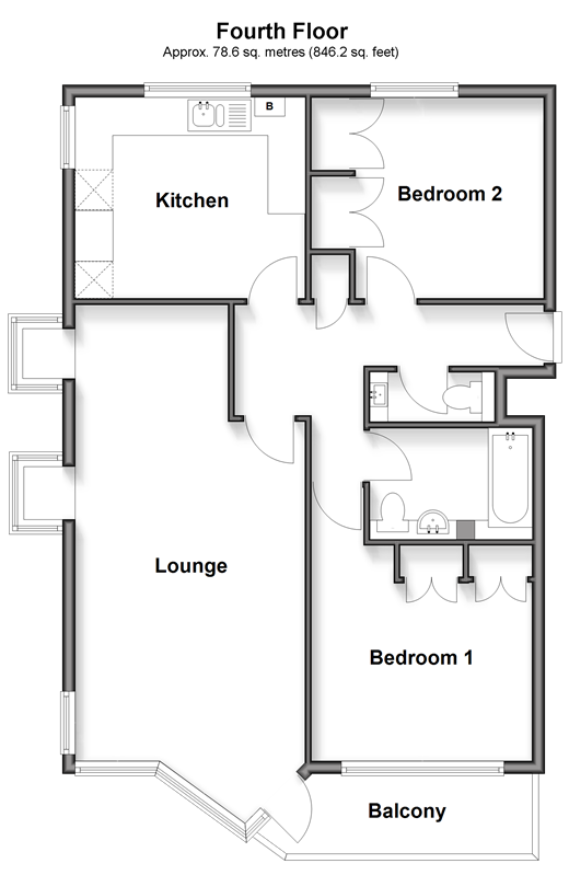 Marine Parade, Worthing floorplan