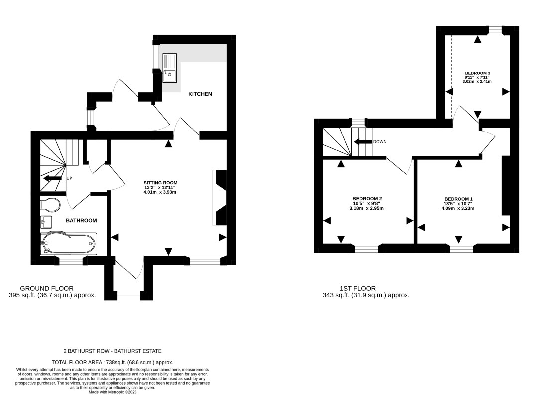 2, Bathurst Row, Cirencester floorplan