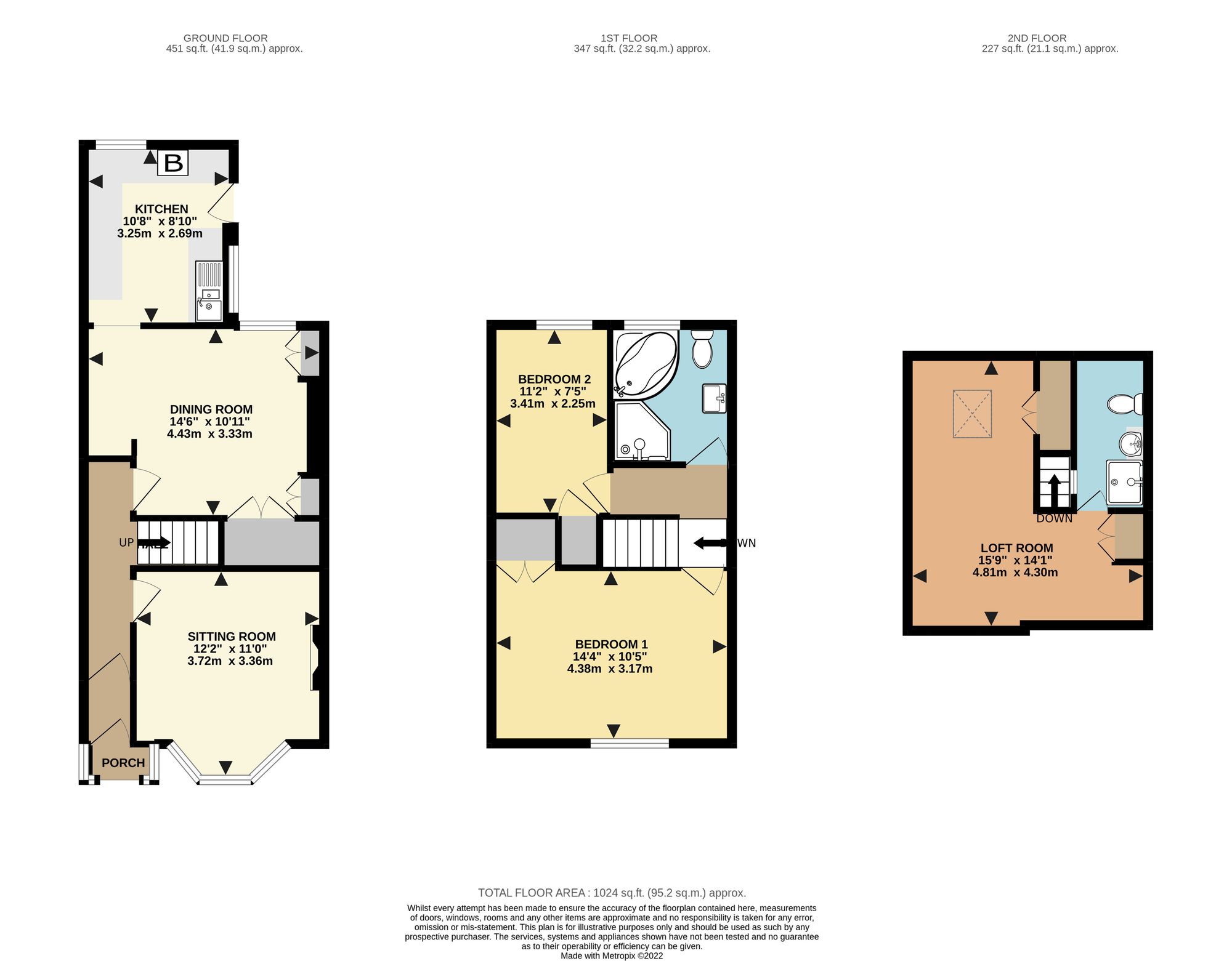 98 Ellacombe Church Road, Torquay floorplan