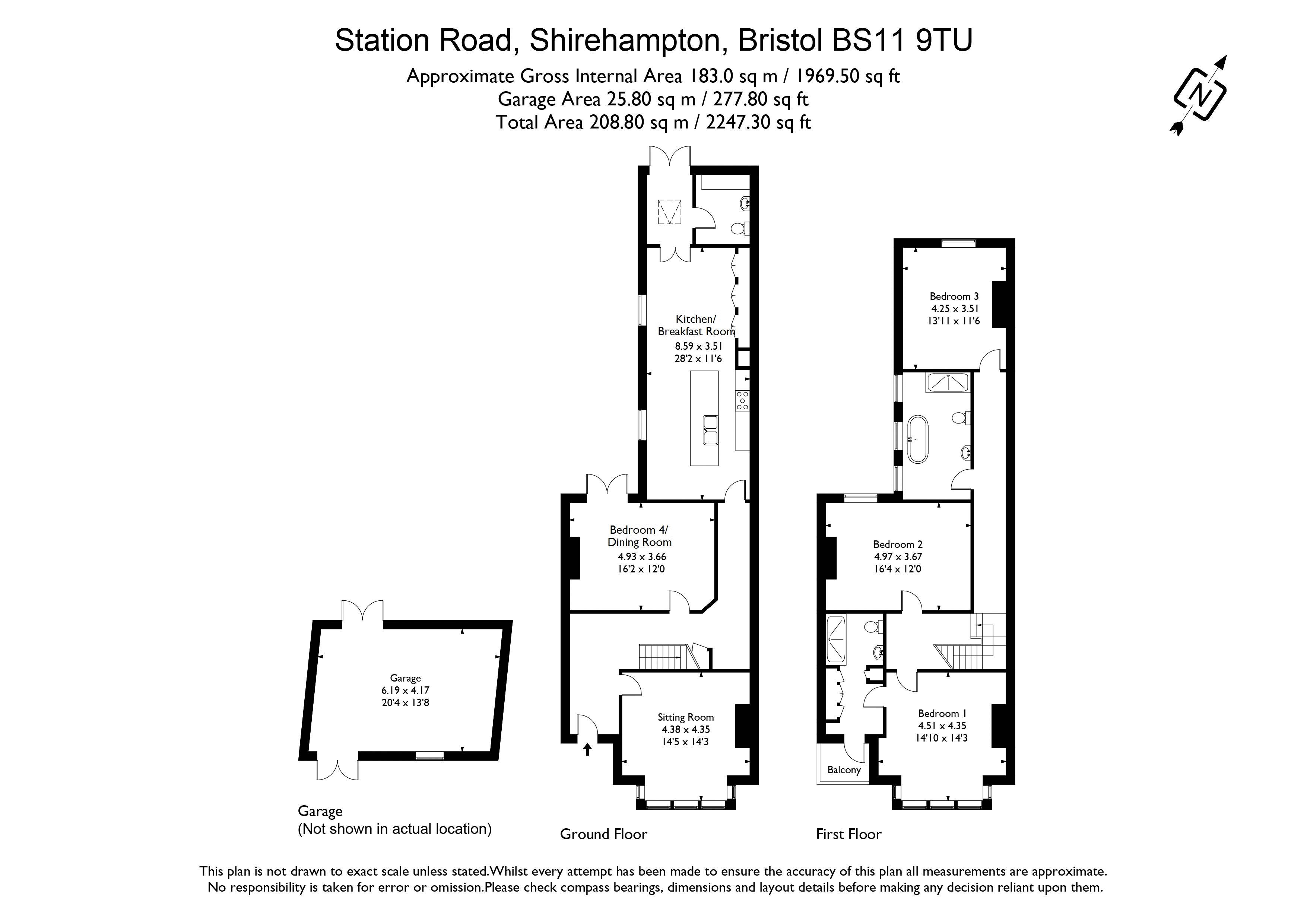 25, Station Road, Bristol floorplan