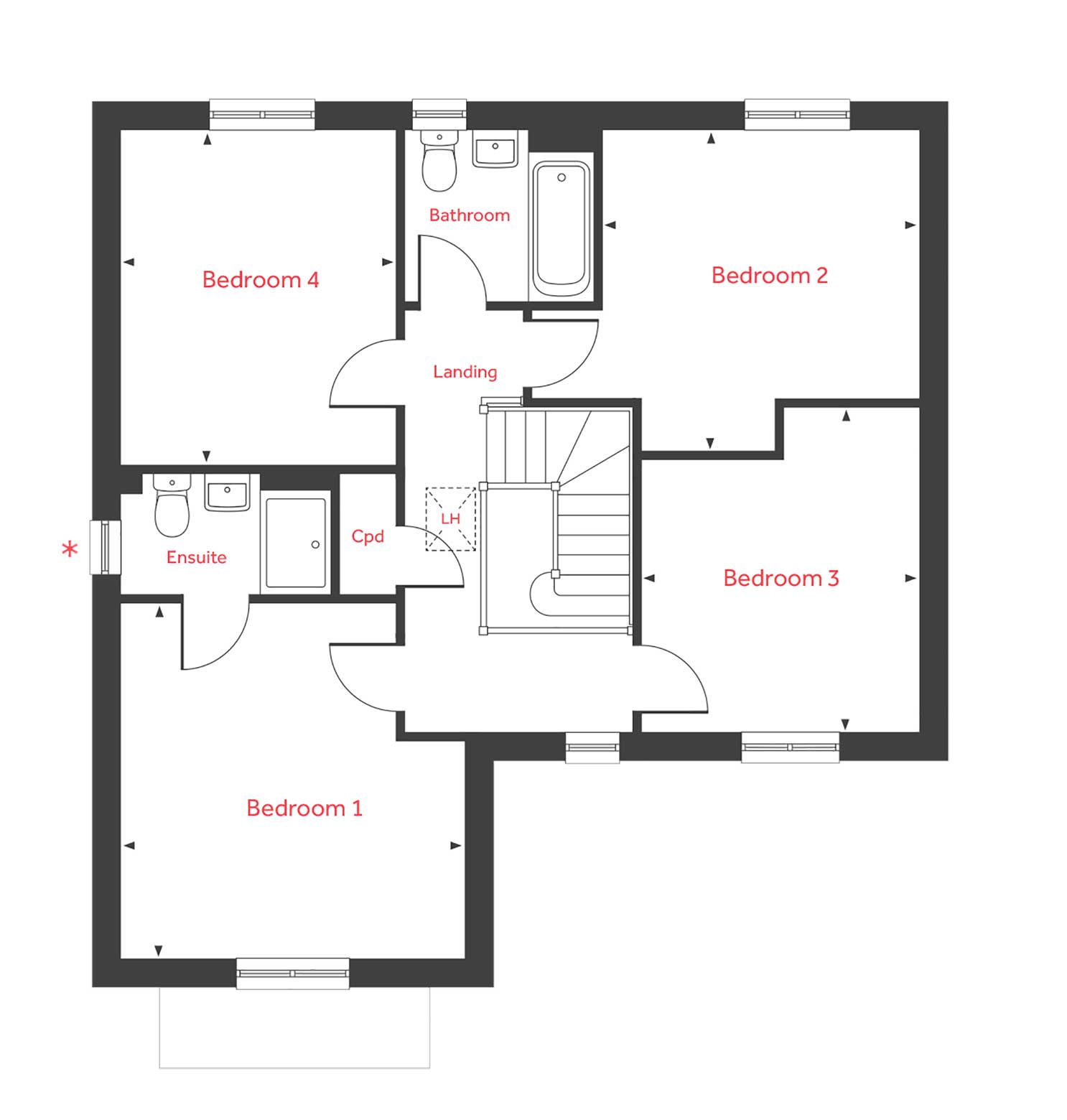 "The Grainger" at Poppy Drive, Sowerby, Thirsk YO7, 4 bedroom detached
