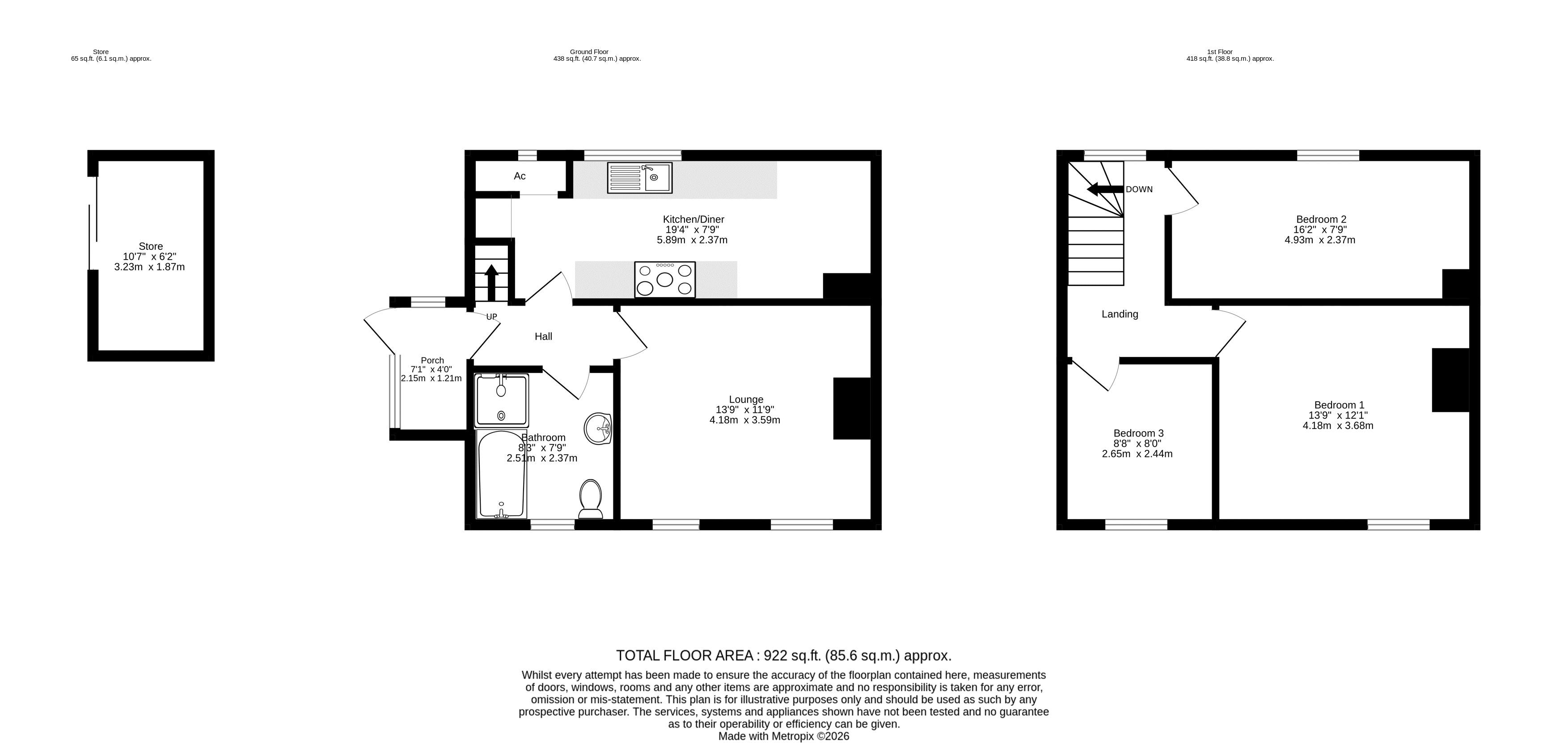 1 Oak View Cottage, Upper Street, Norwich floorplan