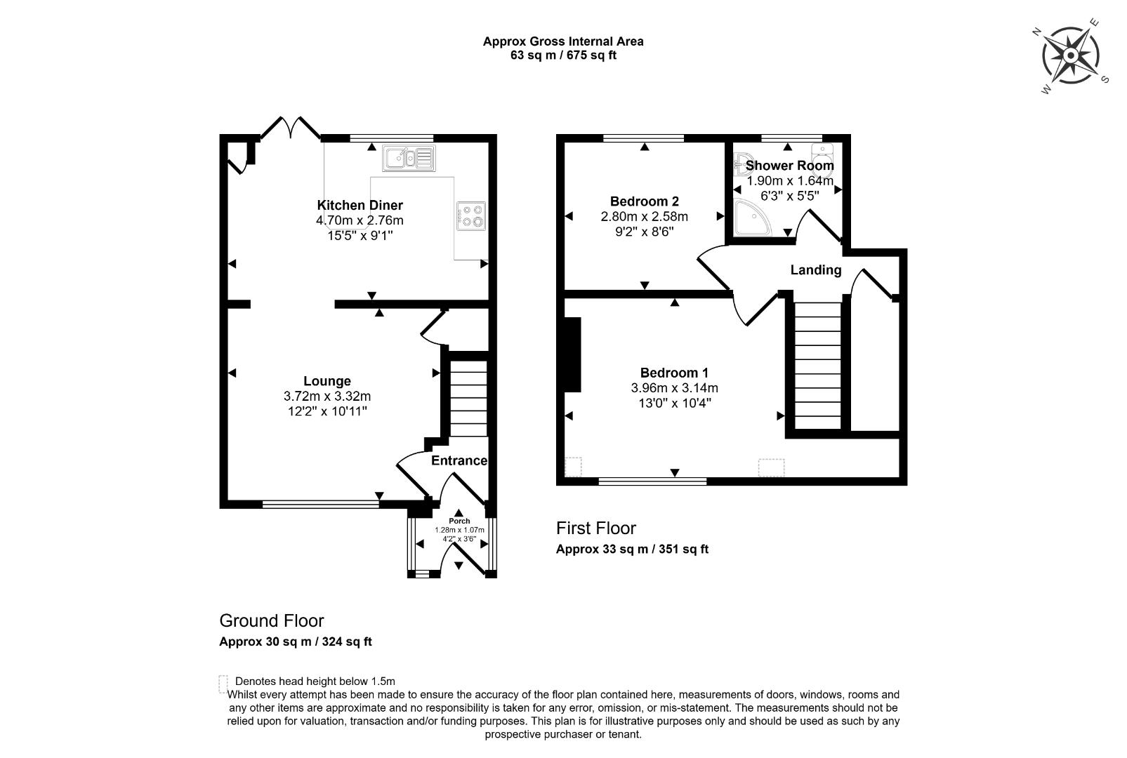 12, Eversley Place, Wallsend floorplan