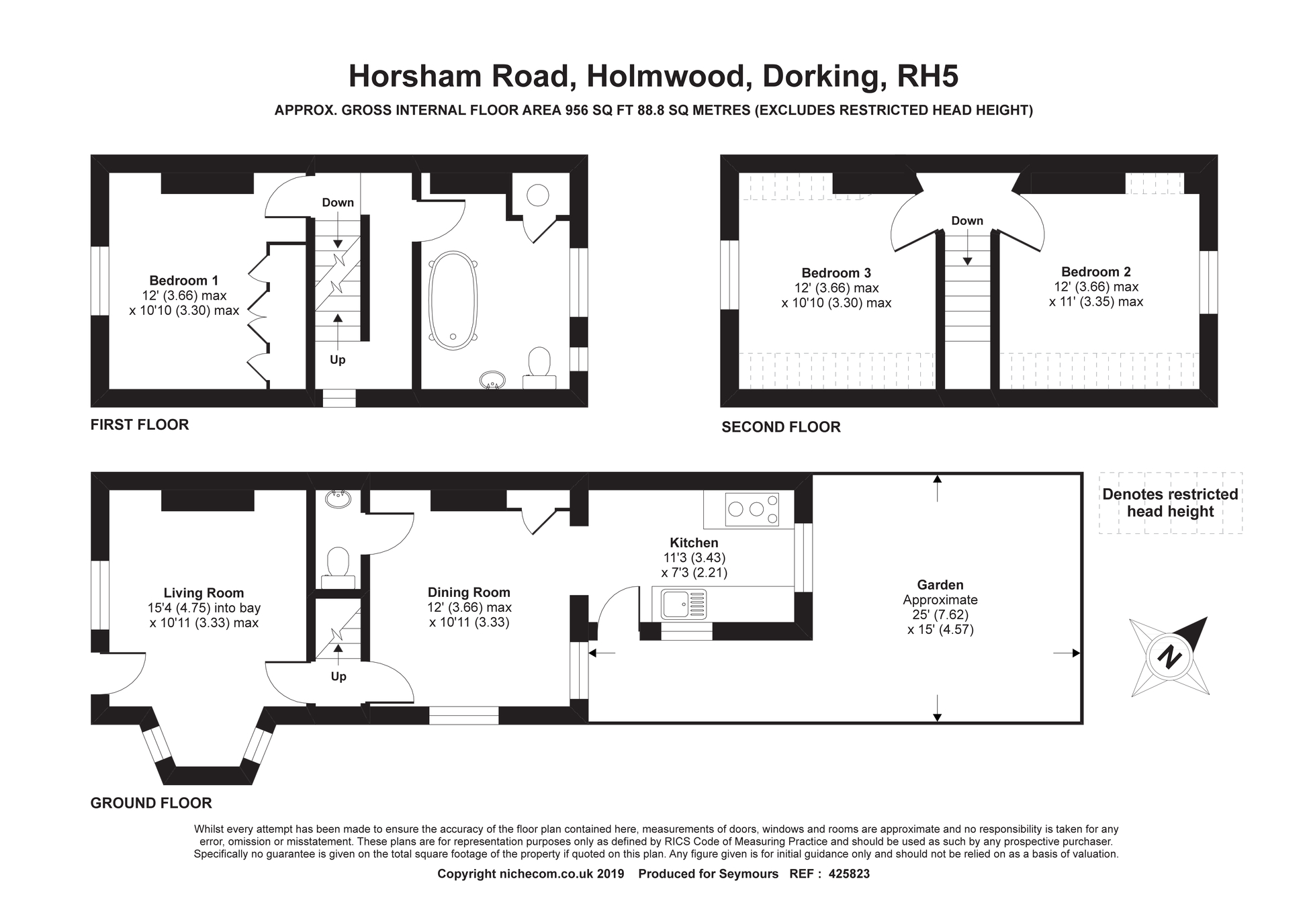 3 Bedrooms Semi-detached house for sale in Horsham Road, Holmwood, Dorking RH5