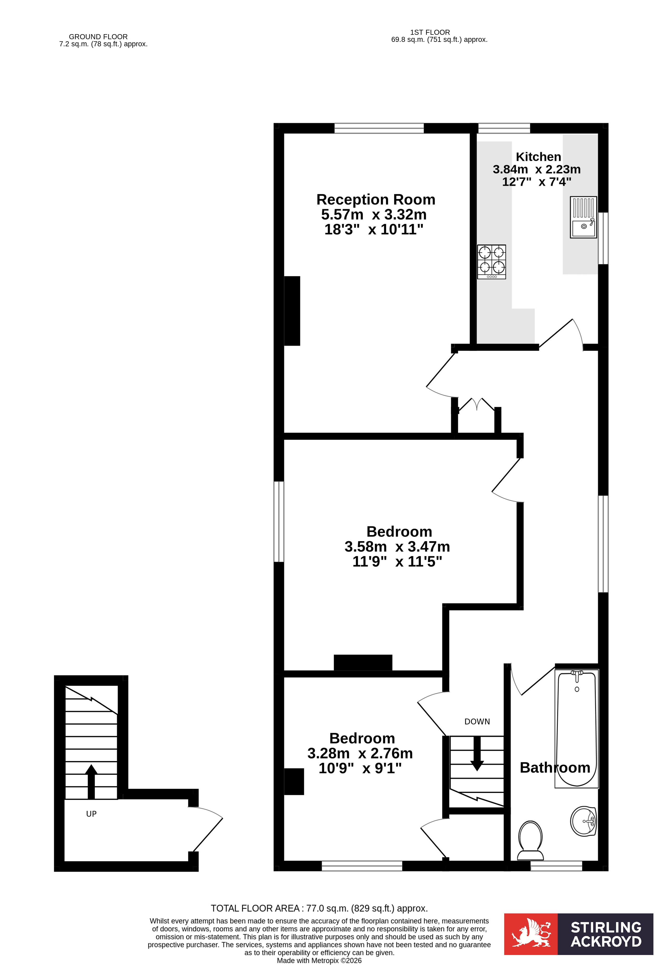 1A, St. Judes Road, Egham floorplan