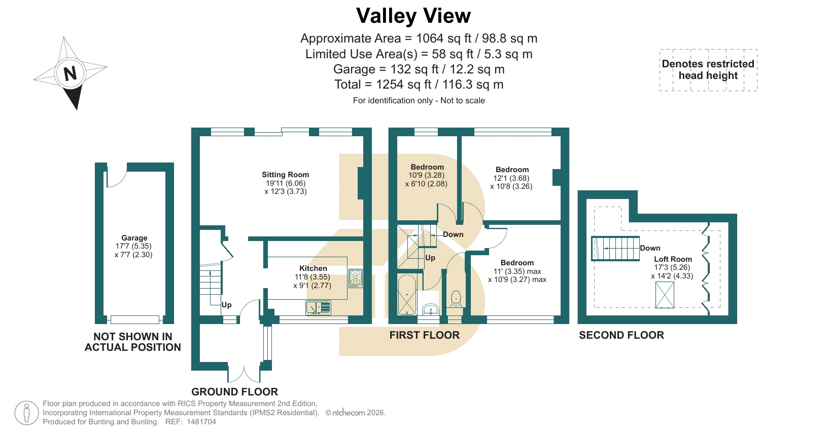 7, Valley View, Westerham floorplan