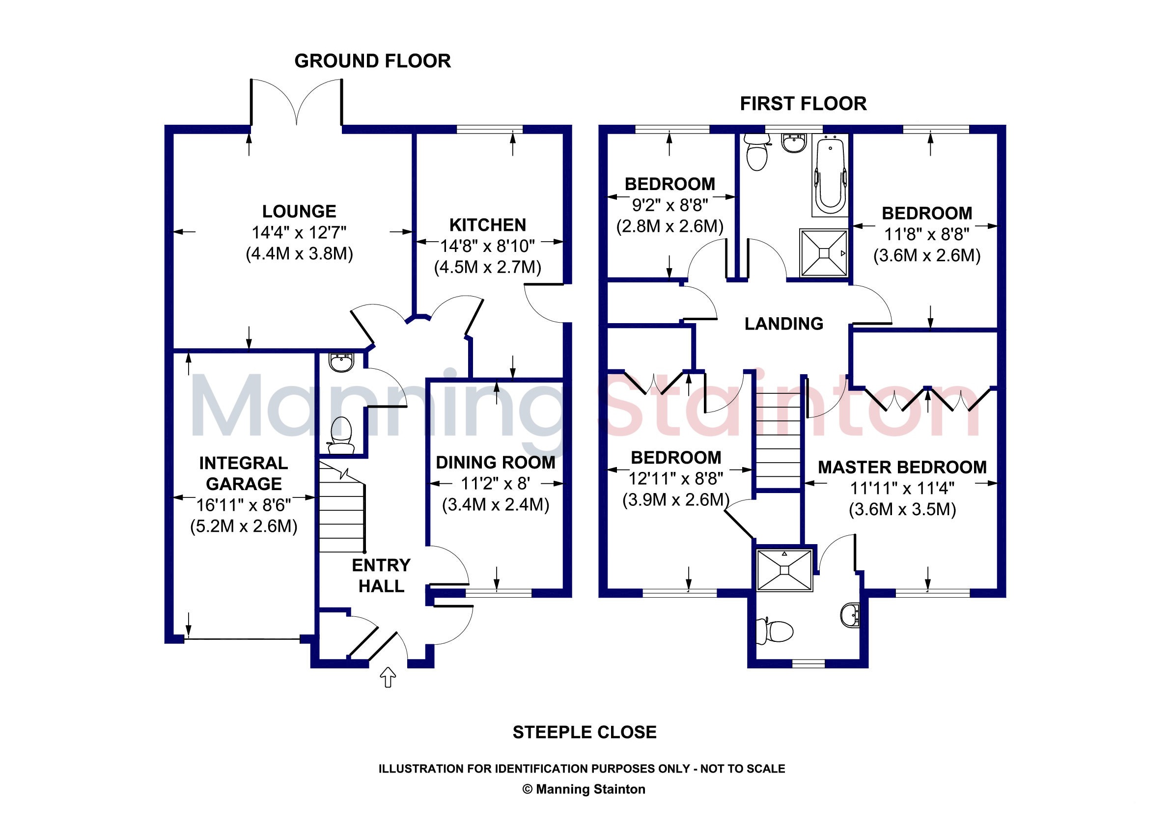 1, Steeple Close, Leeds floorplan