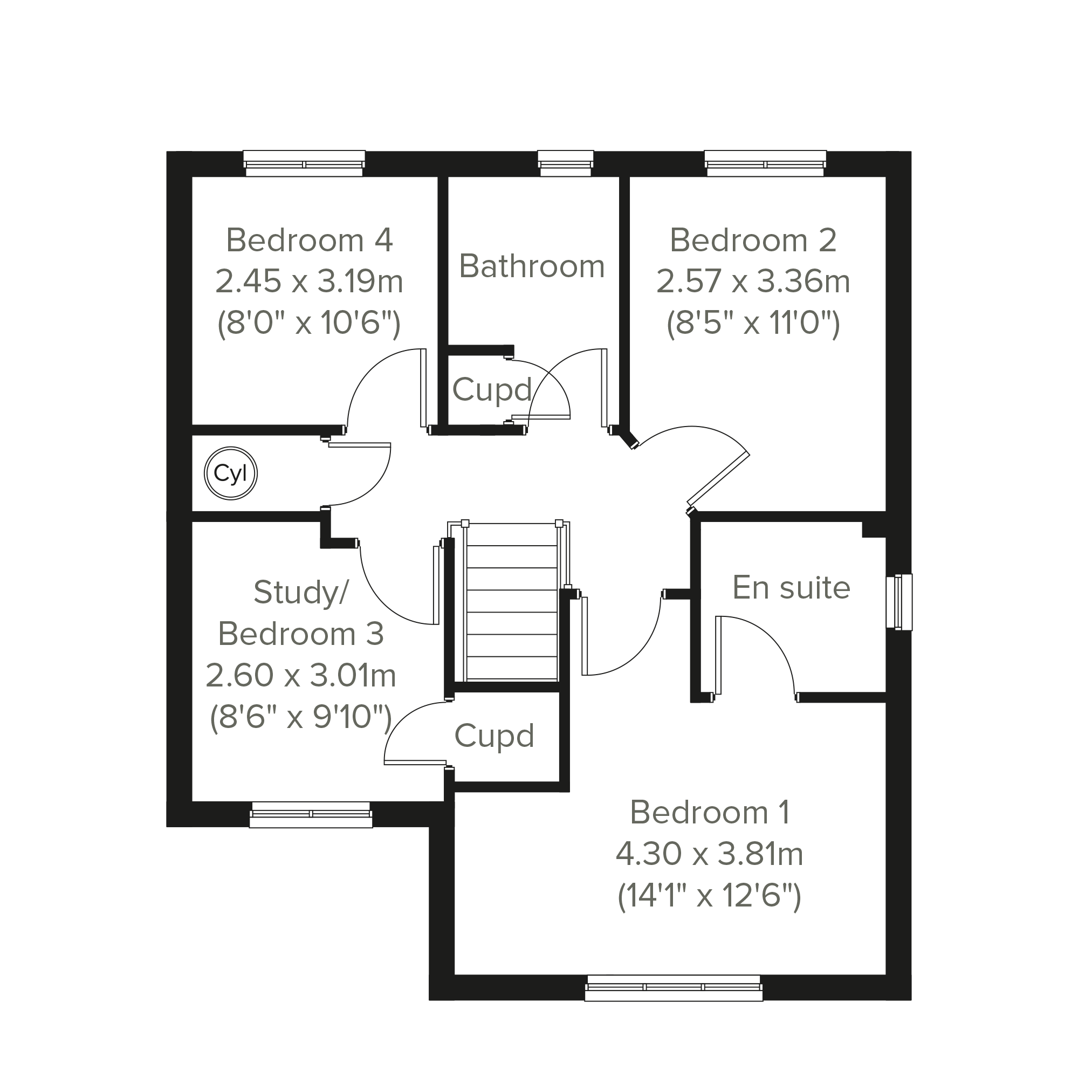 130, Castlehill Road, Wishaw floorplan