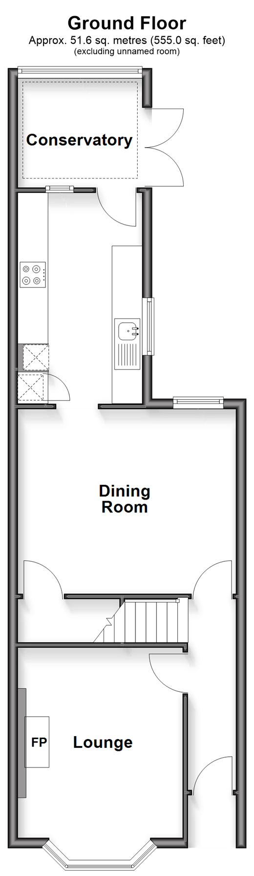 Yorke Road, Reigate floorplan