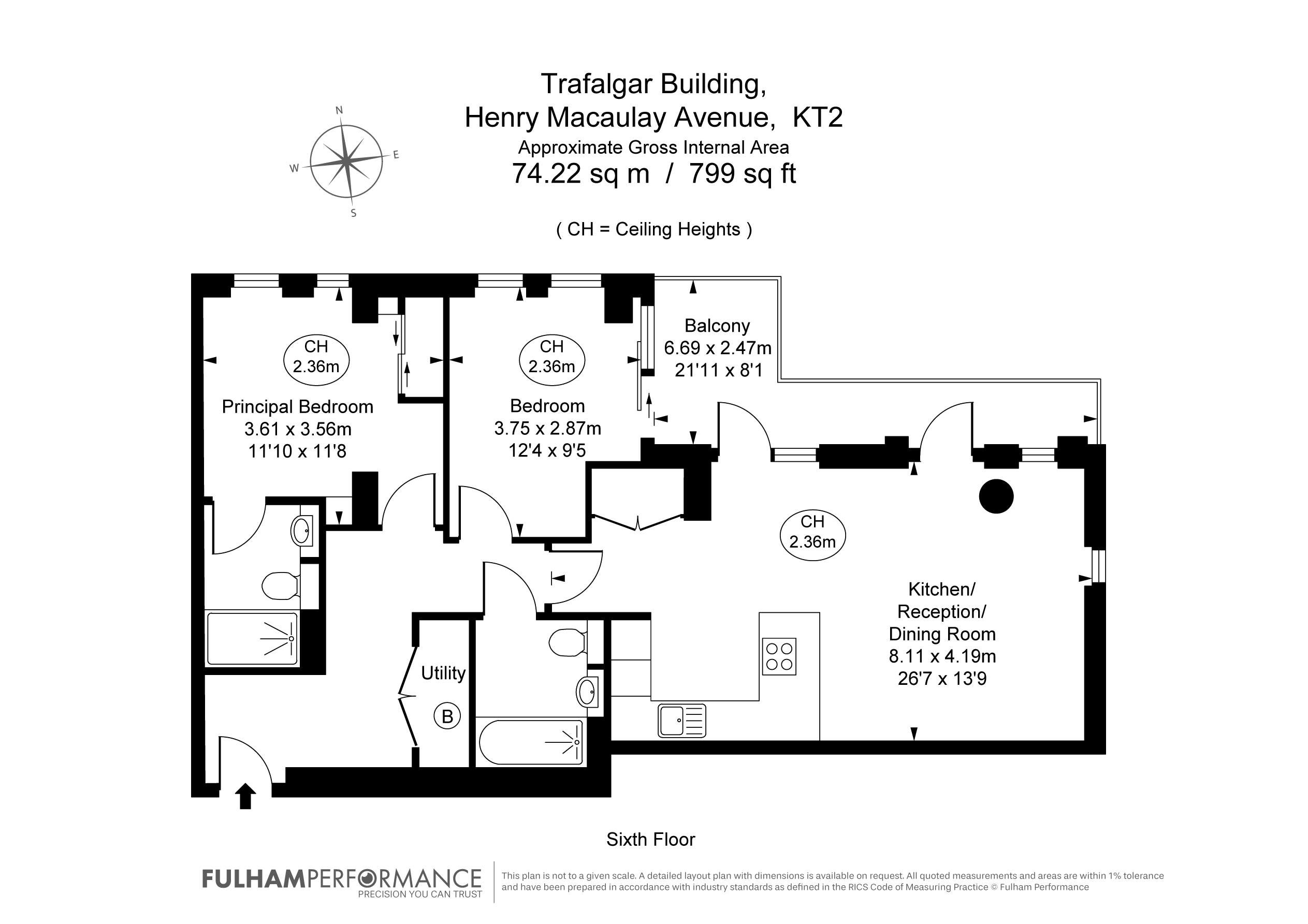 87 Trafalgar Building, 15, Henry Macaulay Avenue, Kingston Upon Thames floorplan