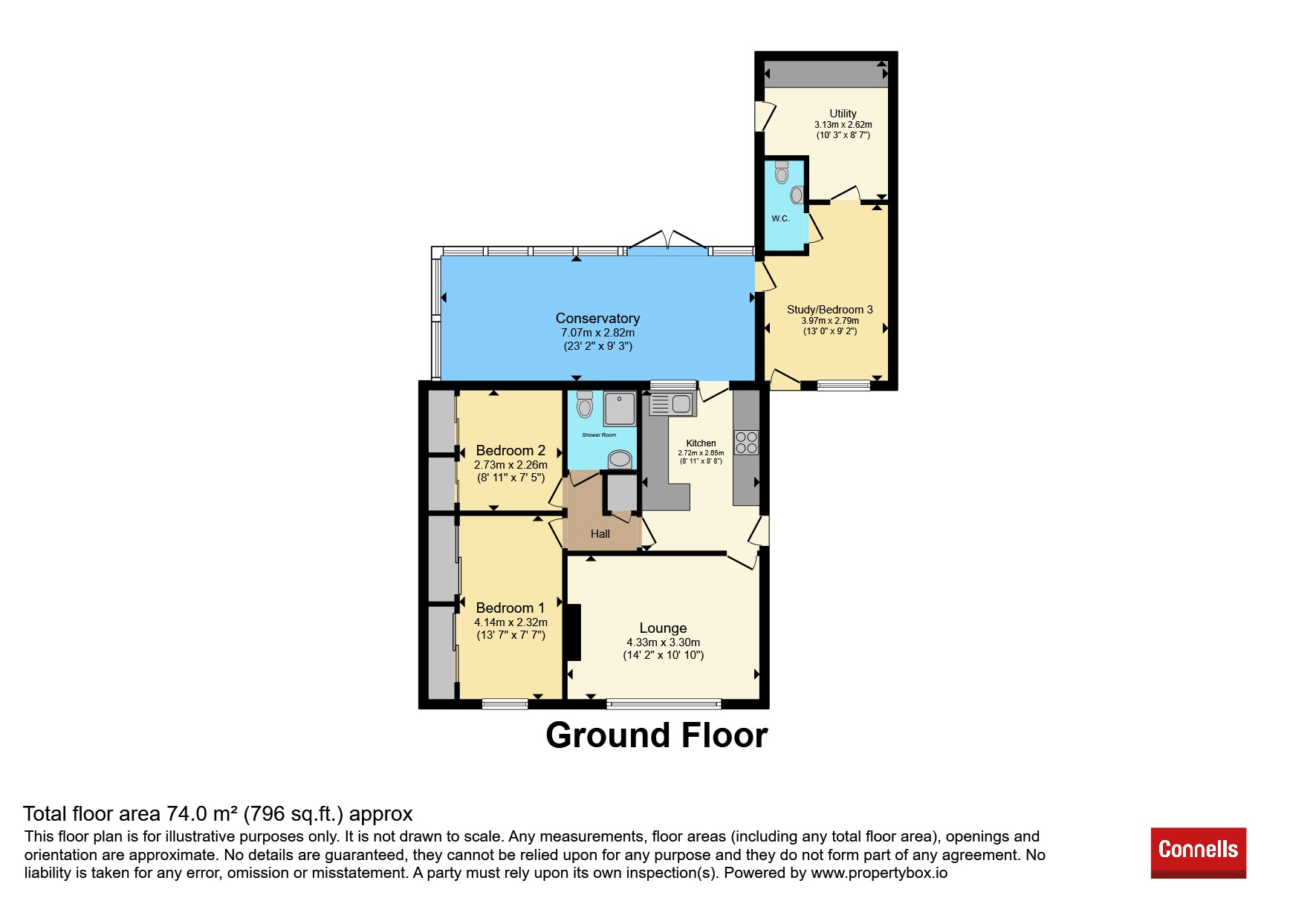 25, Rainsborough Gardens, Market Harborough floorplan