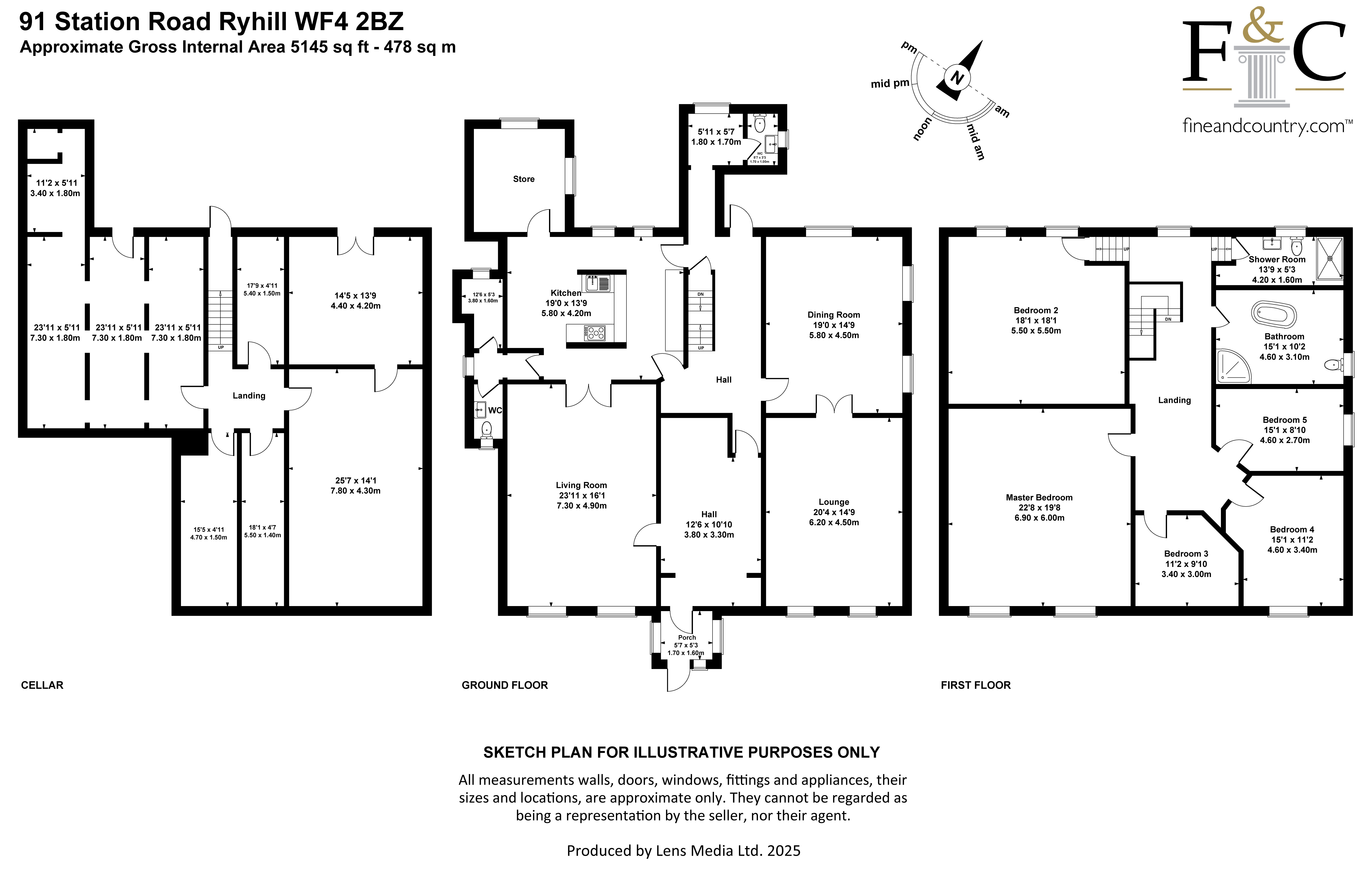 91, Station Road, Wakefield floorplan