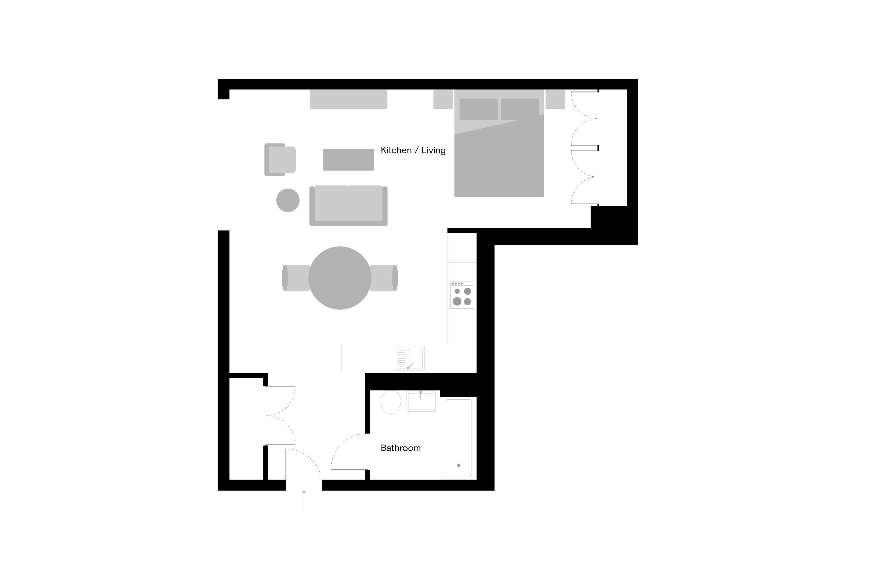 Flat 3213, Gessner Apartments, 3 Watermead Way, Tottenham Hale floorplan