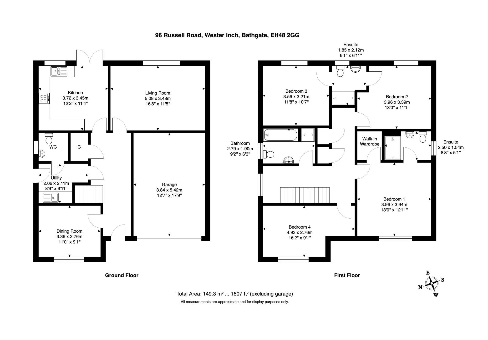 96 Russell Road, Bathgate, West Lothian floorplan