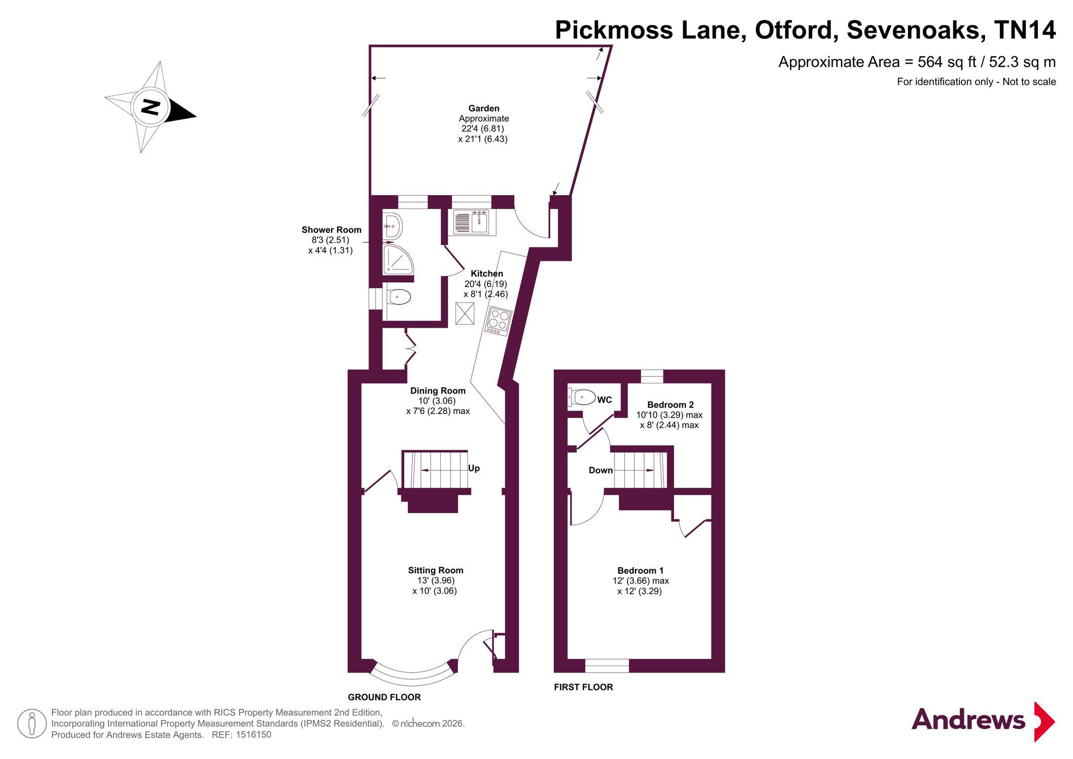 6, Pickmoss Lane, Sevenoaks floorplan