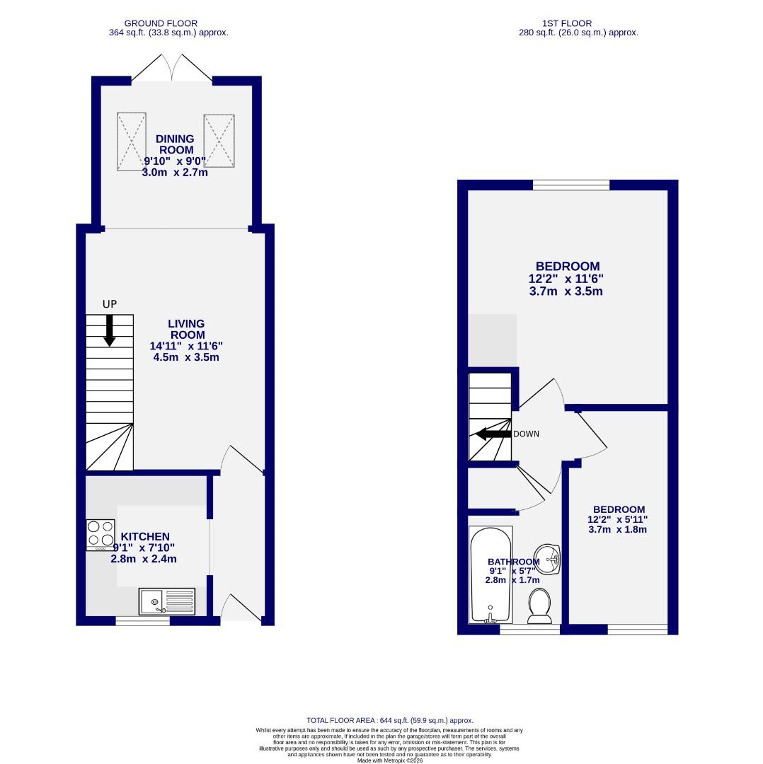 8, Regents Court, York floorplan