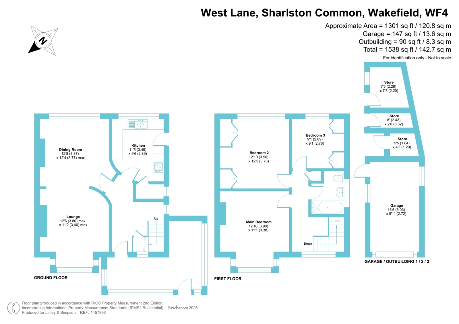 77, West Lane, Wakefield floorplan