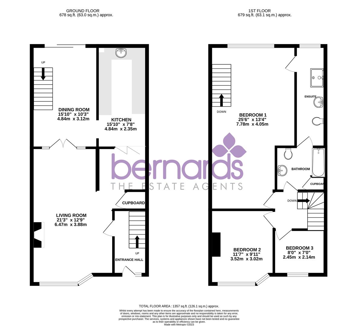 Highfield Avenue, Fareham PO14, 3 bedroom terraced house for sale