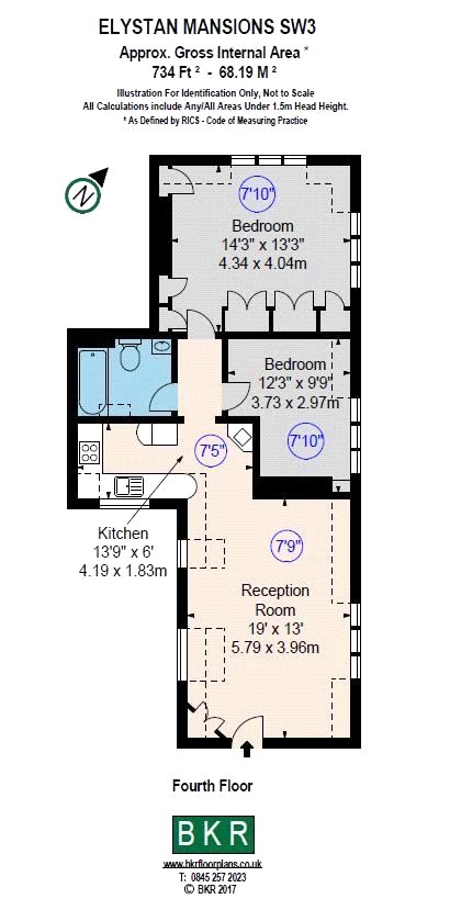 2 Bedrooms Flat for sale in Elystan Mansions, 87 Elystan Street, London SW3