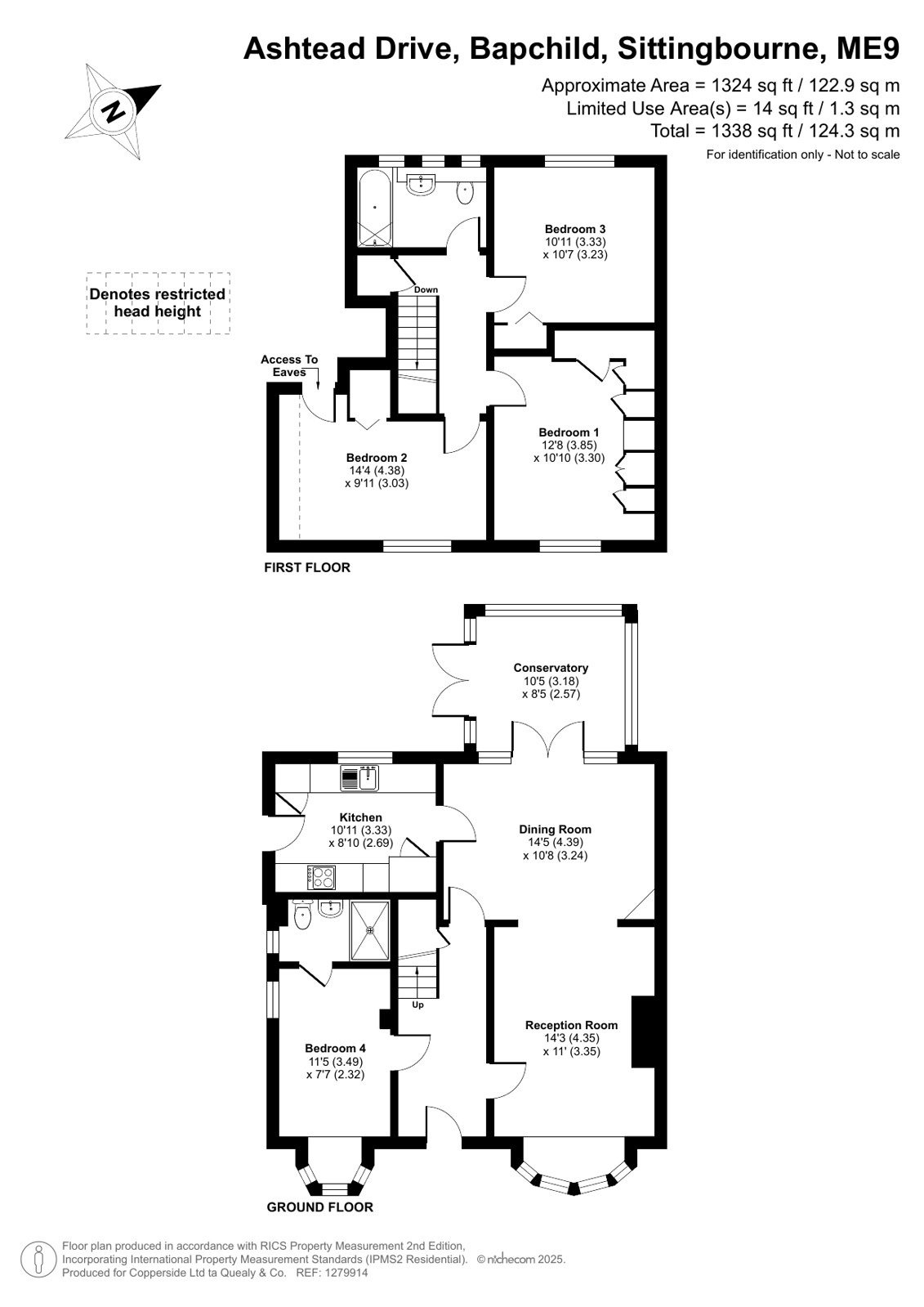 17, Ashtead Drive, Sittingbourne floorplan
