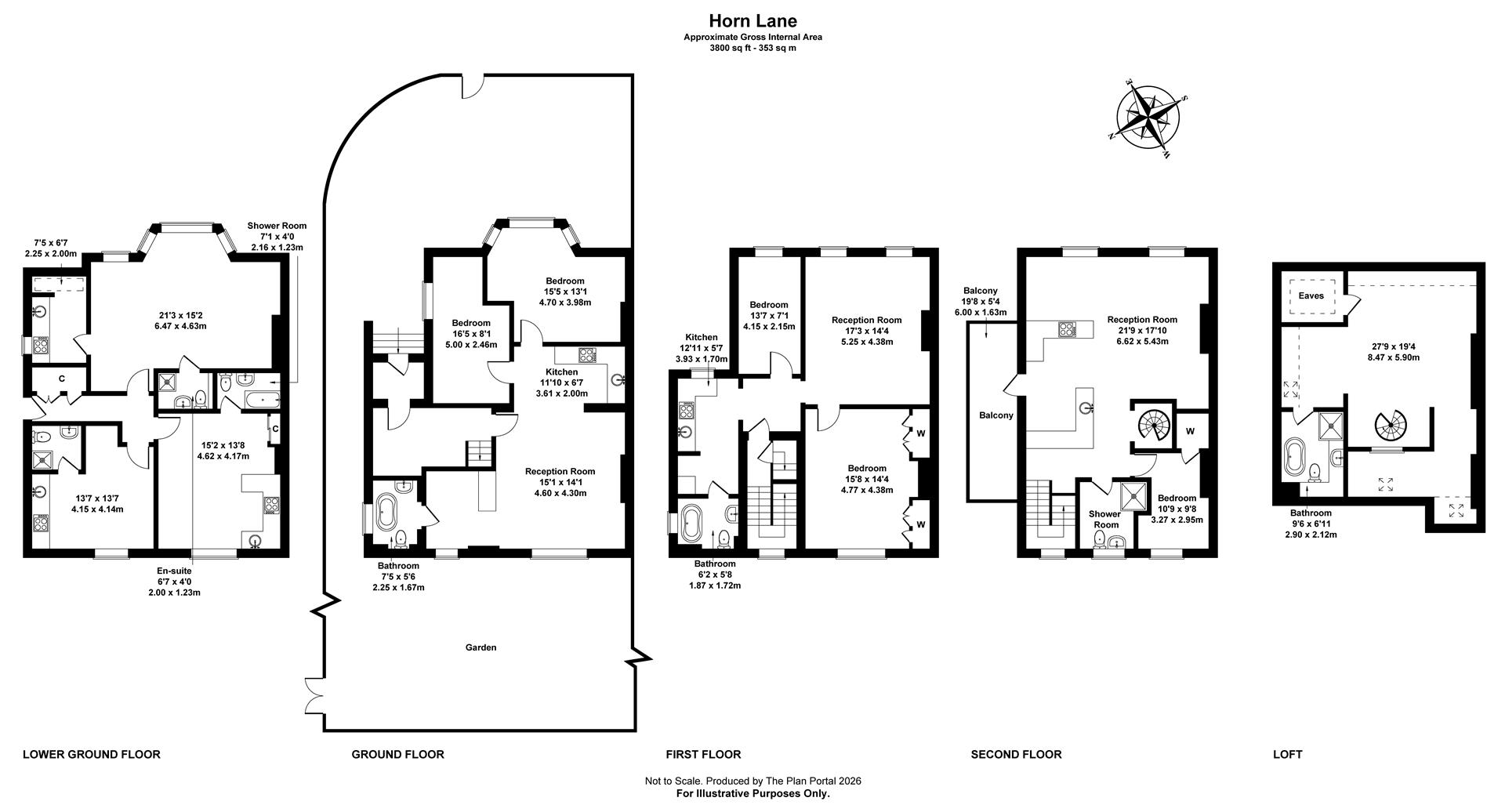 181, Horn Lane, London floorplan