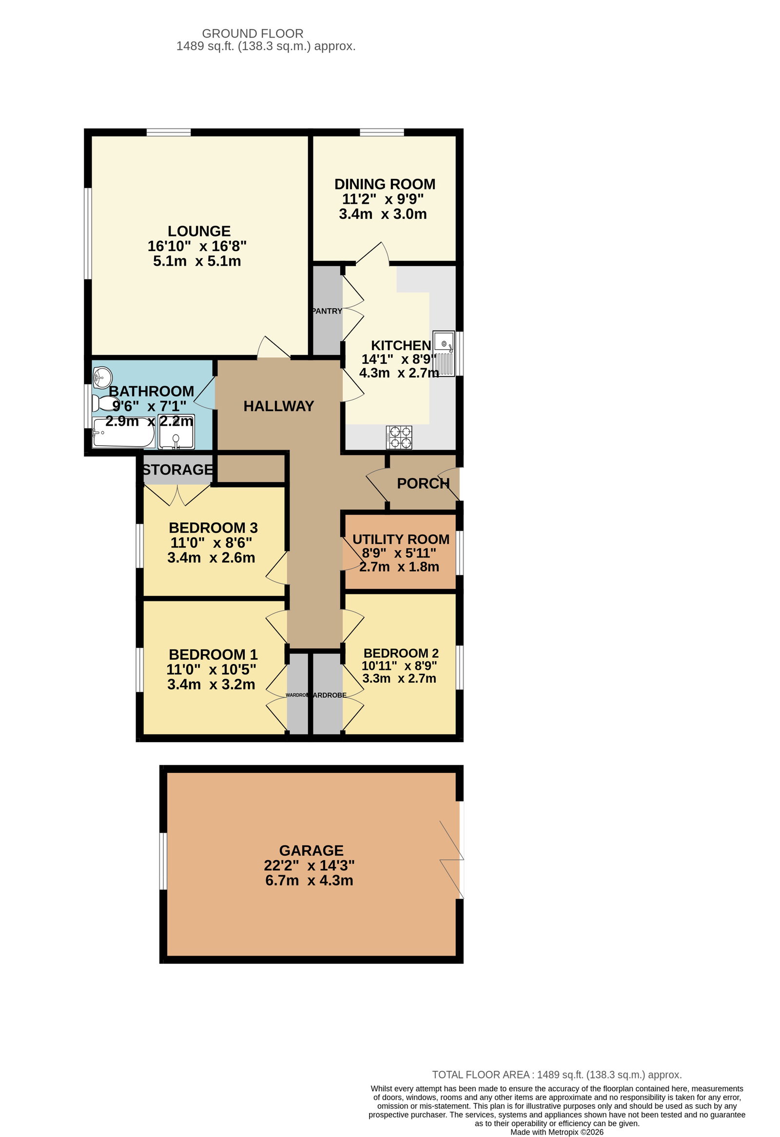 1, West Baila, Shetland floorplan