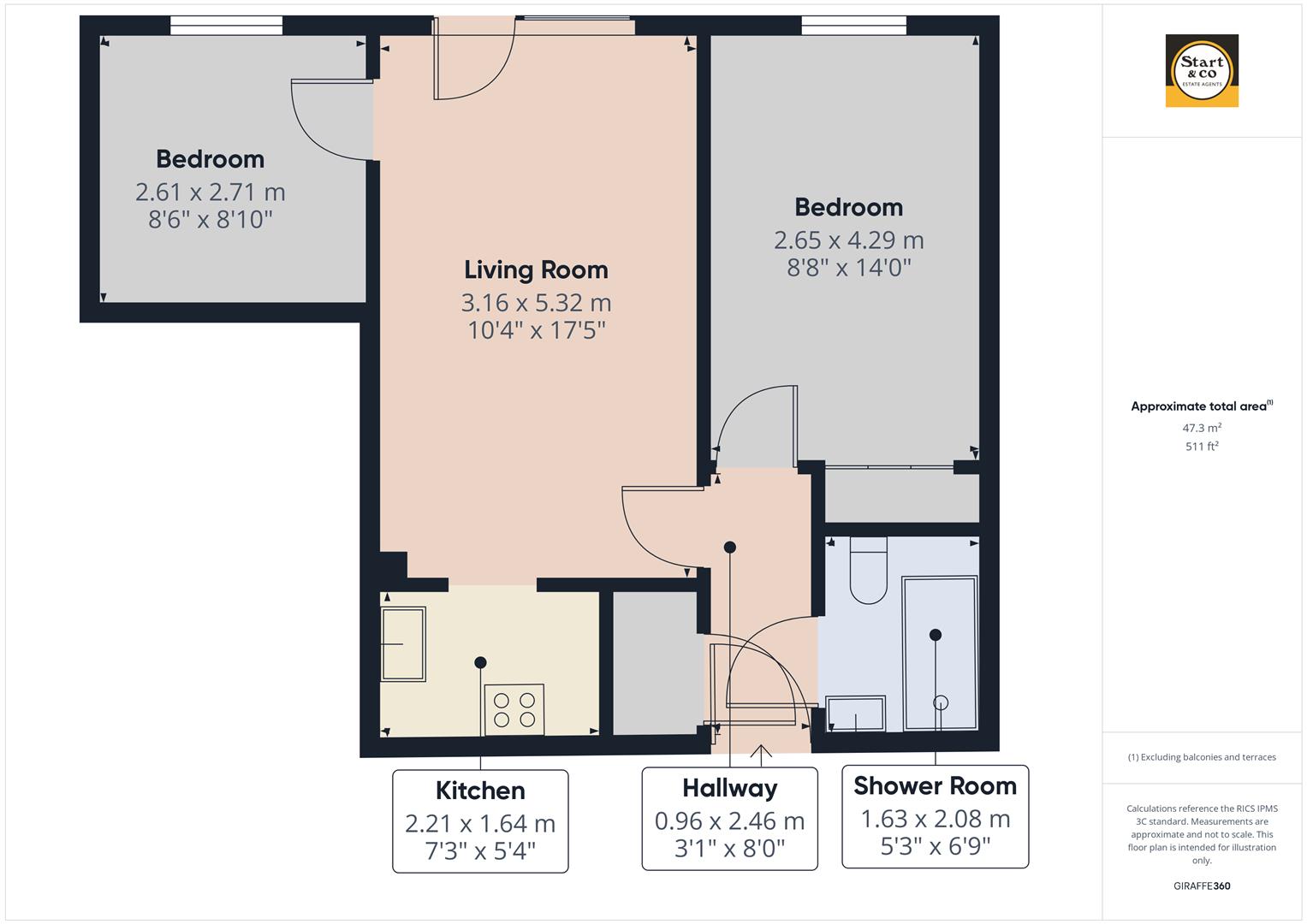1, Penhaven Court, Newquay floorplan