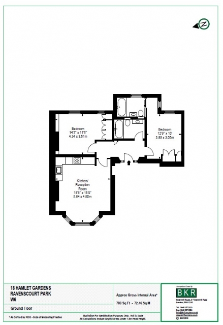 2 Bedrooms Flat to rent in Hamlet Gardens, Ravenscourt Park, Hammersmith, London W6