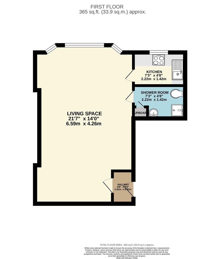 Cornwallis Gardens, Hastings floorplan