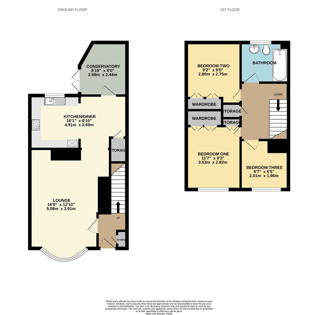 55, Downsview Crescent, Uckfield floorplan