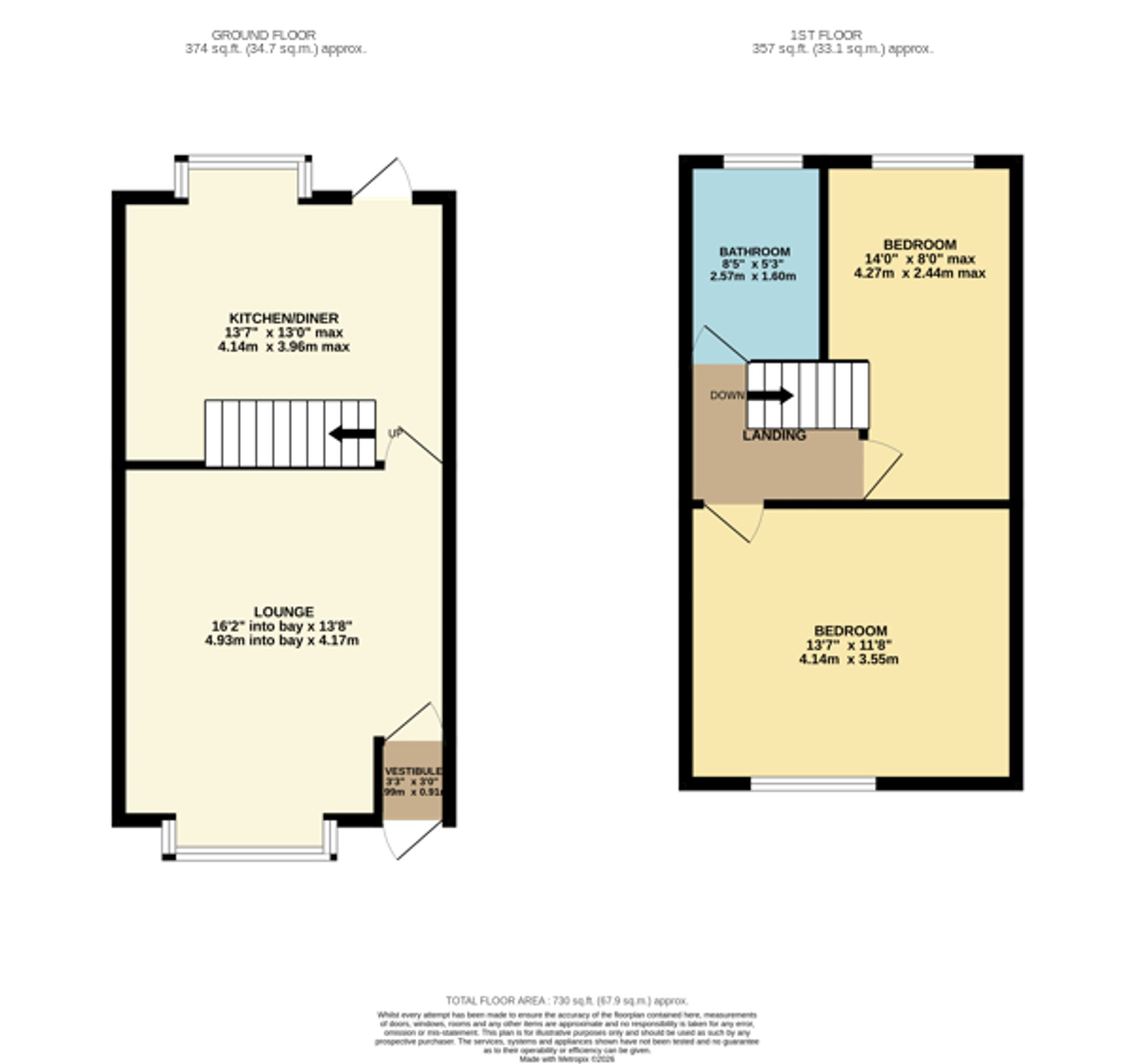 134 Arnold Street, Bolton floorplan