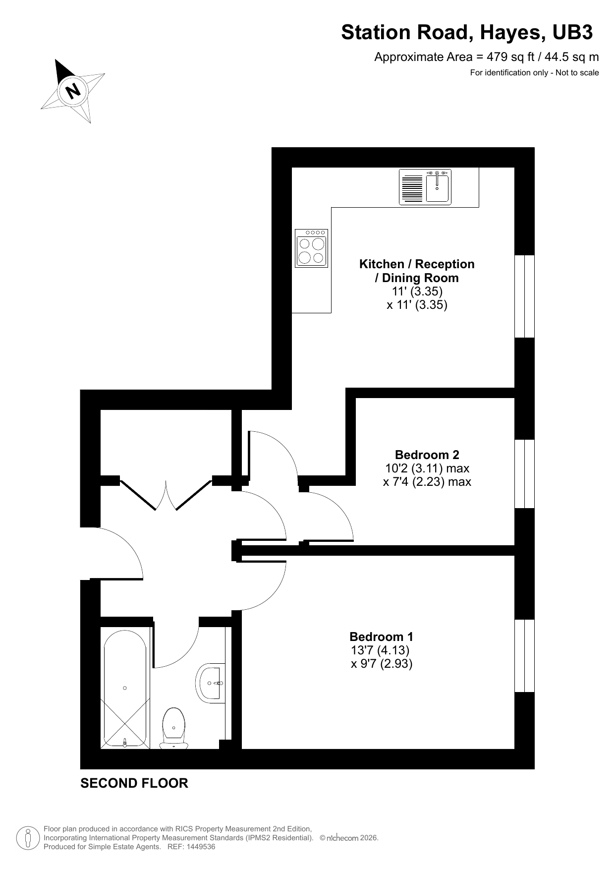 52e, Station Road, Hayes floorplan