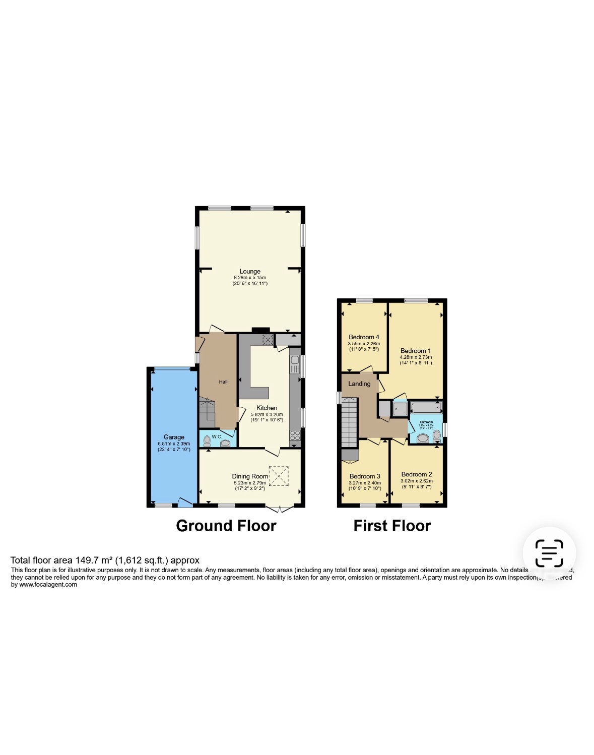 69, Ainsdale Drive, Peterborough floorplan