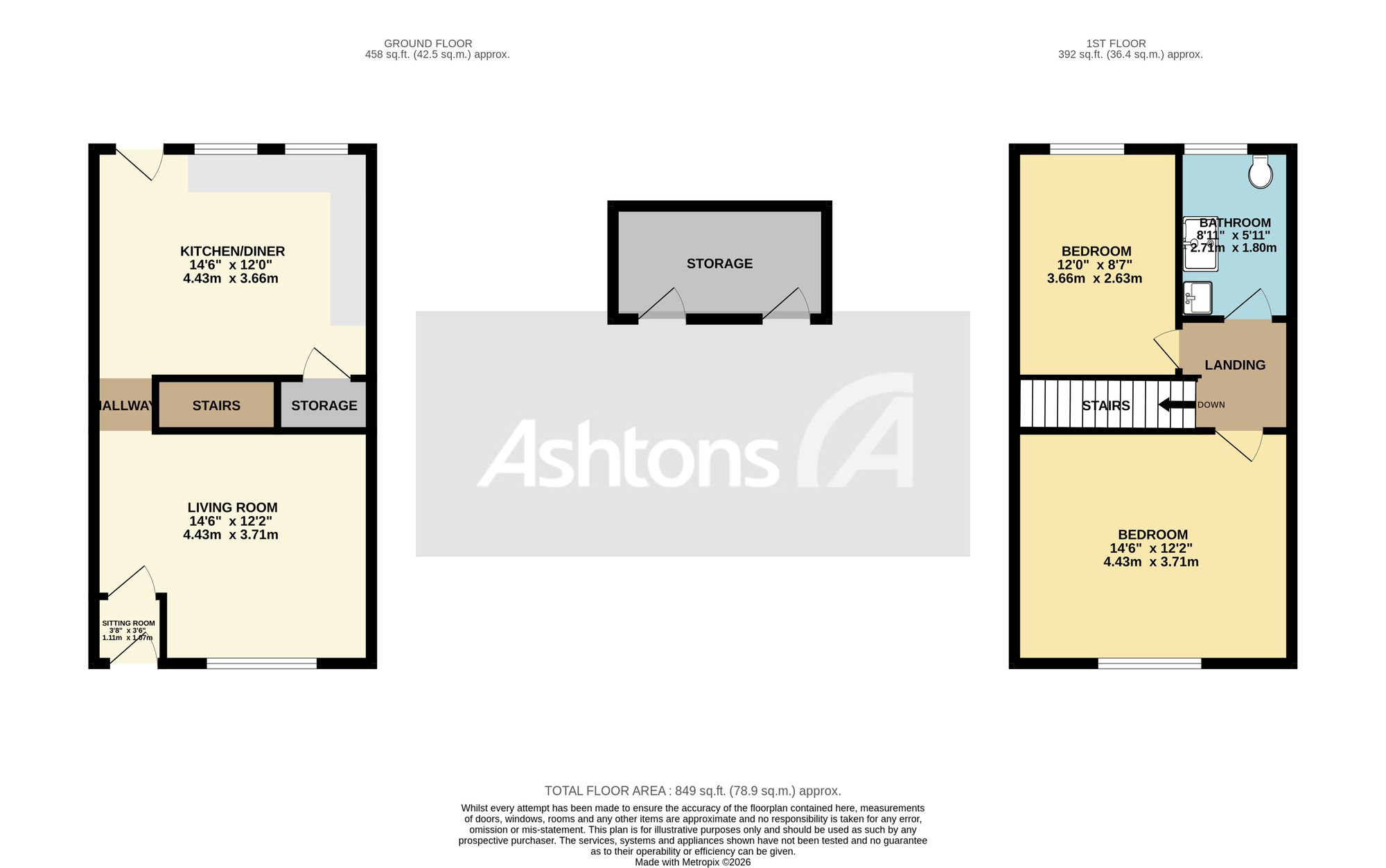 78, Castle Hill Road, Wigan floorplan