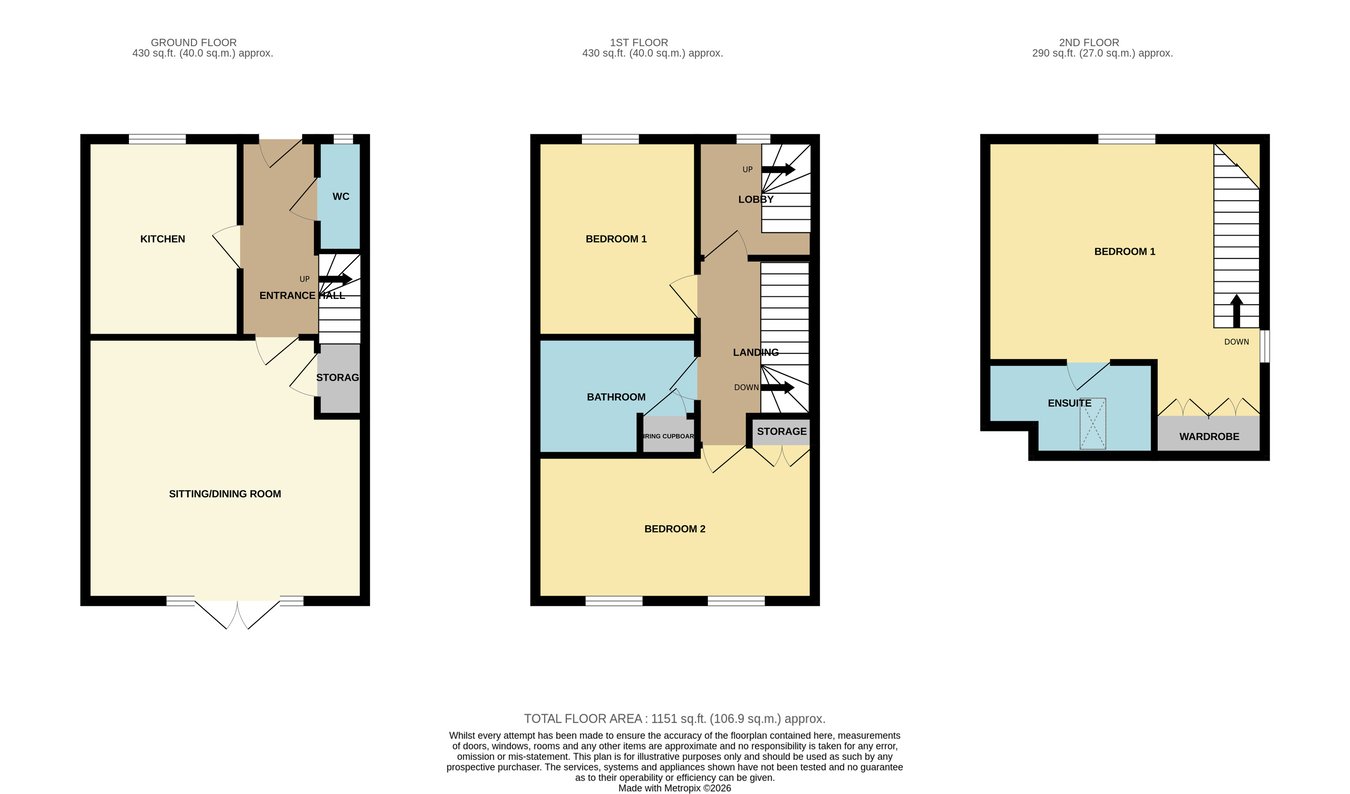 39, Robinson Way, Northampton floorplan