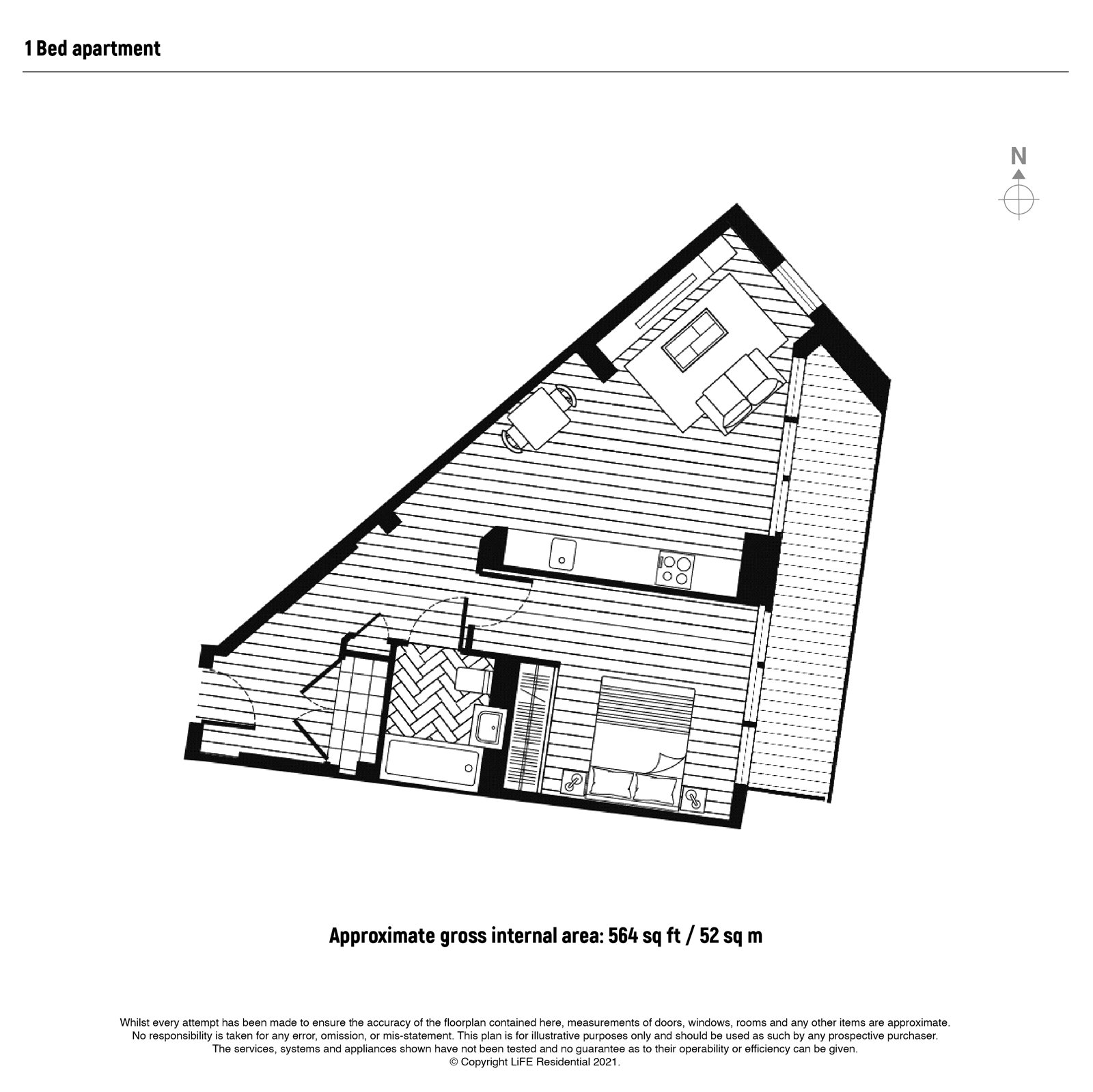 606 Stage Apartments, 22, Hewett Street, London floorplan